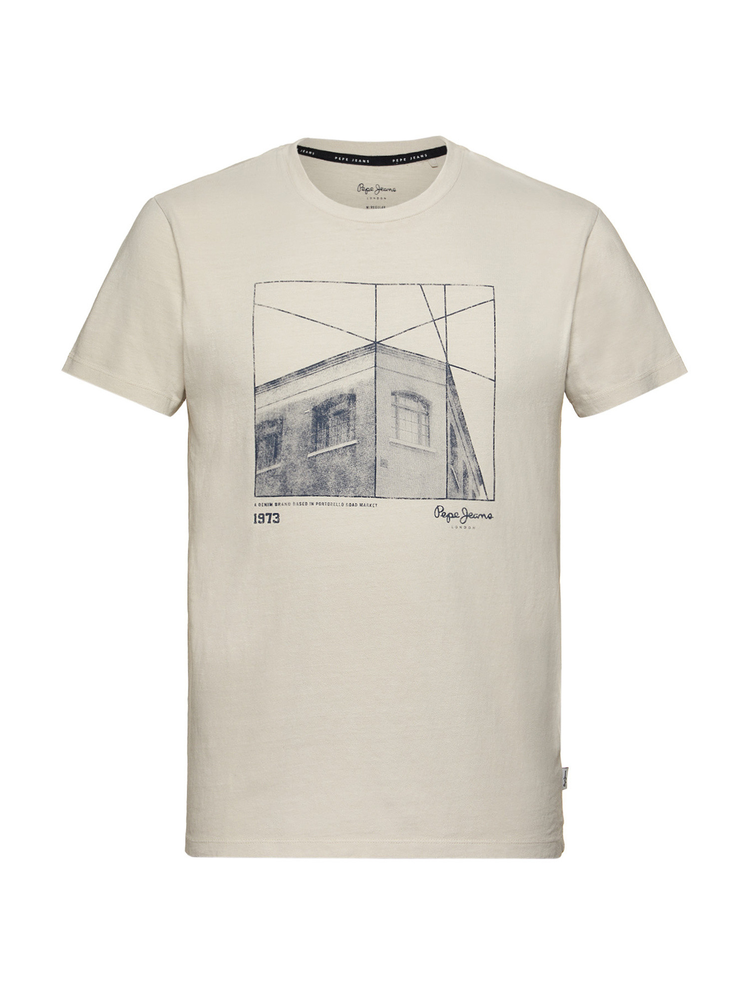 Pepe Jeans -T-shirt regular fit in cotone con stampa, Bianco, large image number 0