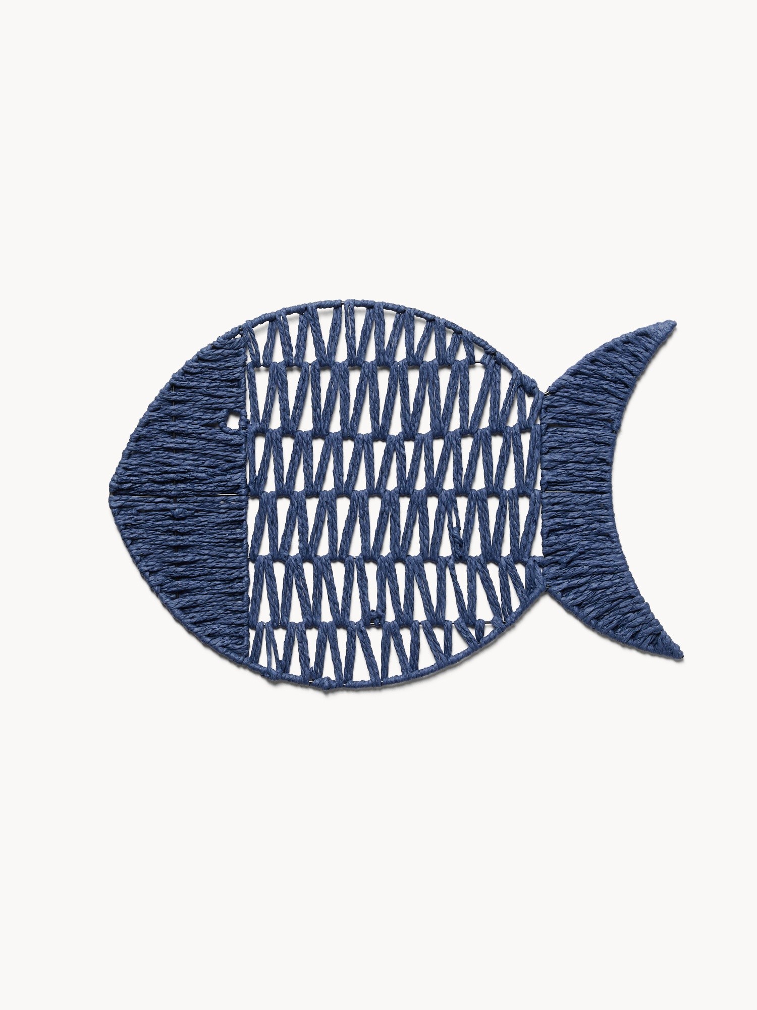 Fish-shaped placemat, Dark Blue, large image number 0