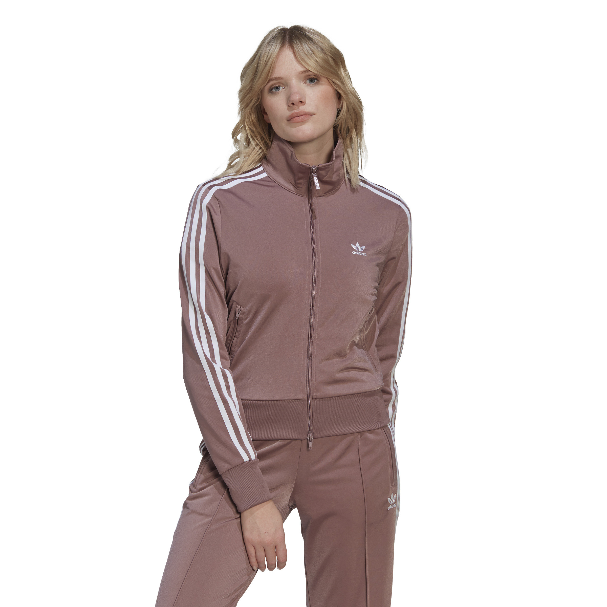 Adidas - adicolor track jacket, Antique Pink, large image number 1