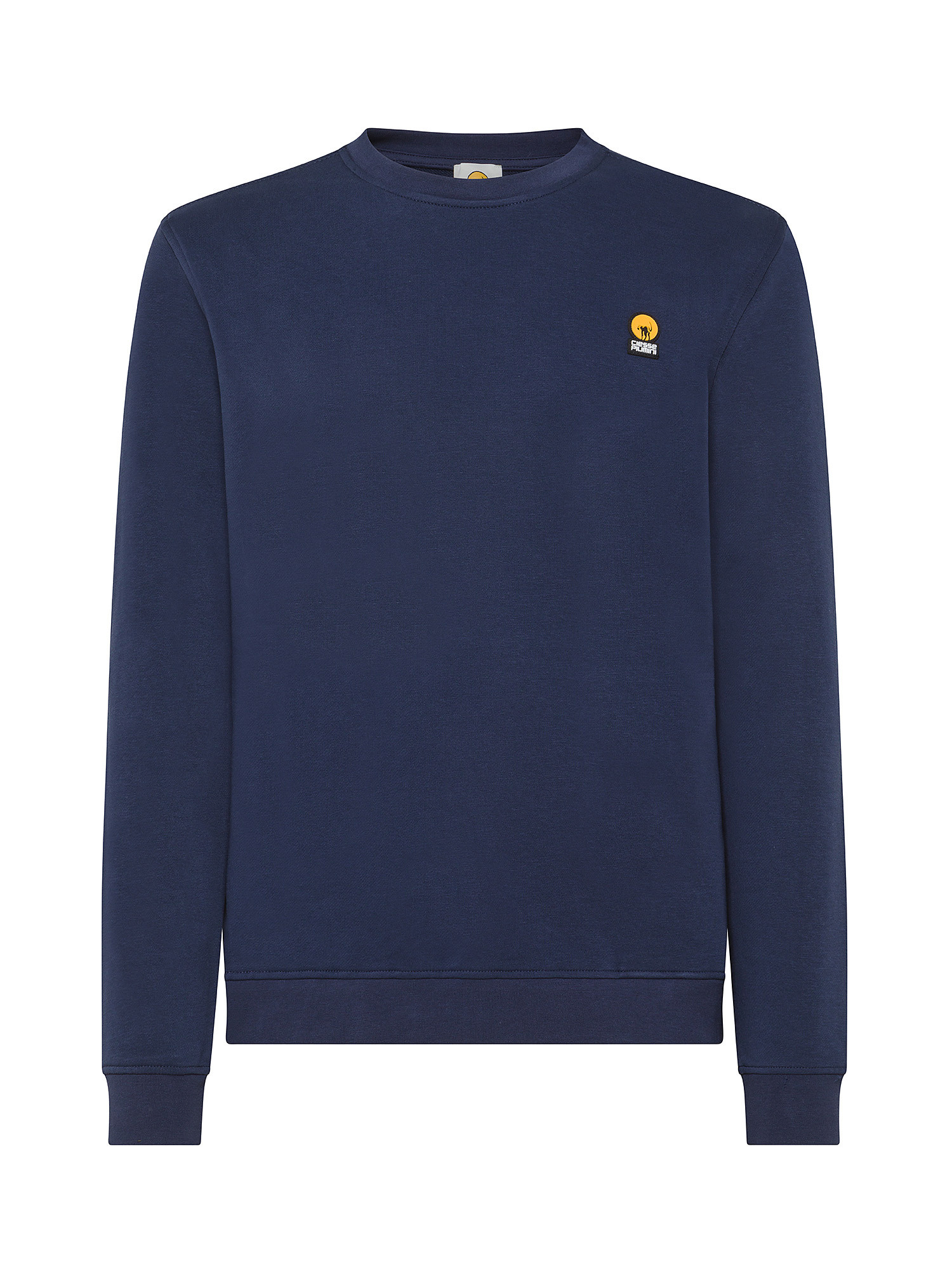 Ciesse Piumini - Flea sweatshirt in cotton blend with logo, Blue, large image number 0