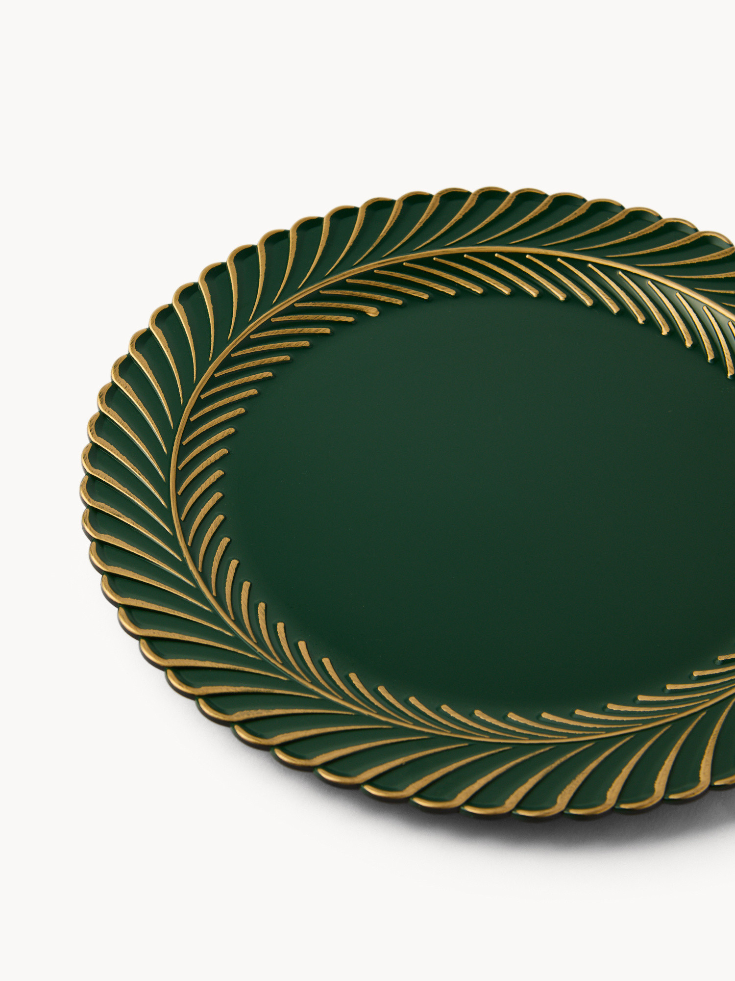 Sottopiatto con falda lavorata, Oro, large image number 1
