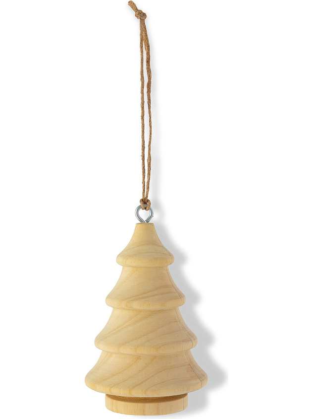 Addobbo albero in legno