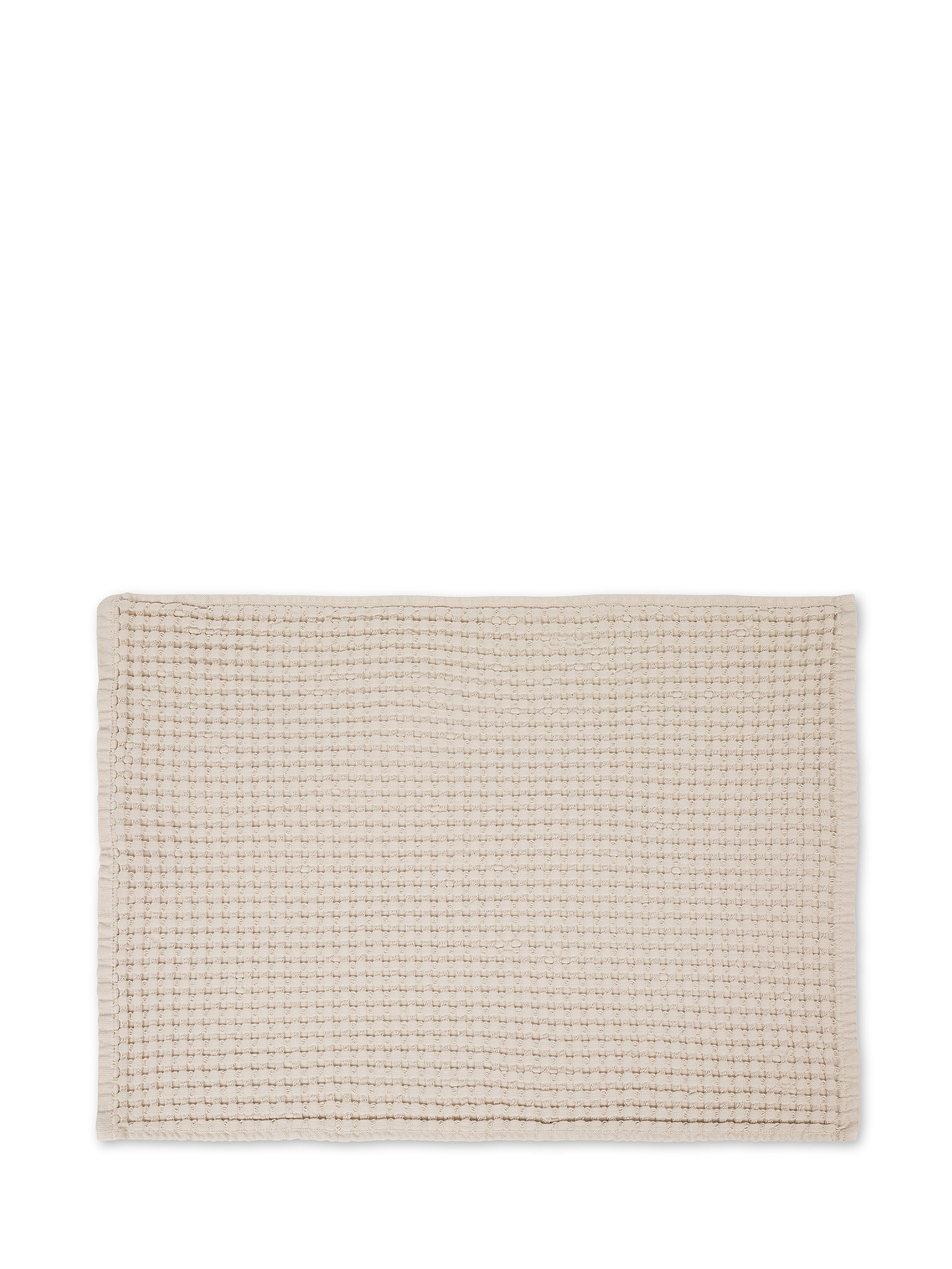 Honeycomb cotton towel, Sand, large image number 1