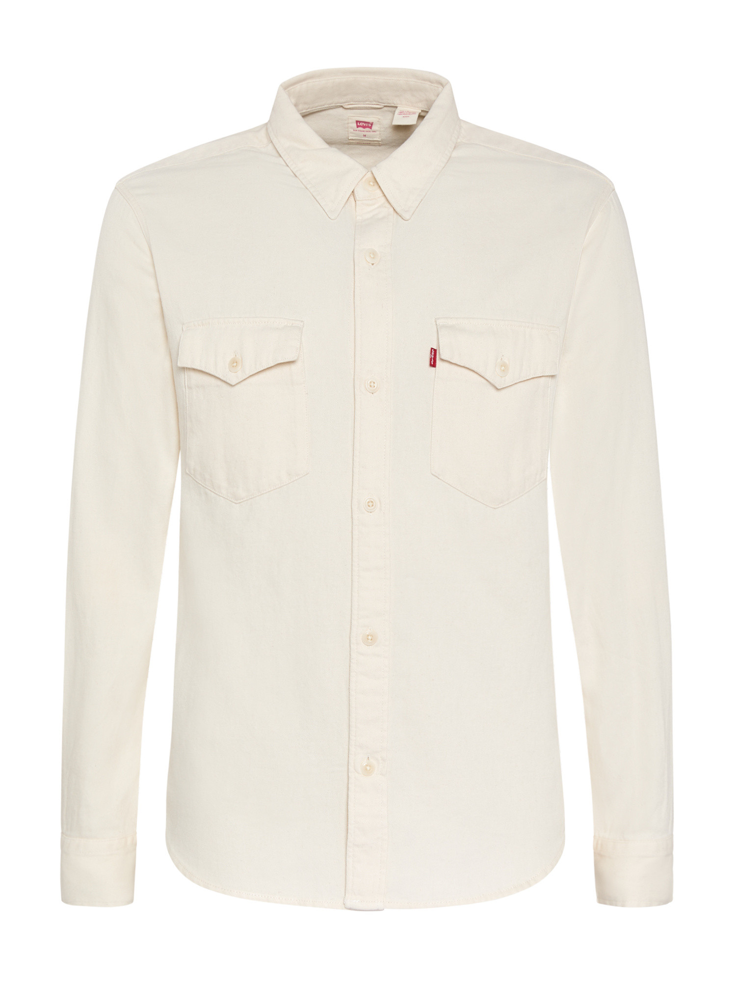 Levi's - Camicia relaxed fit in misto lino, Bianco panna, large image number 0