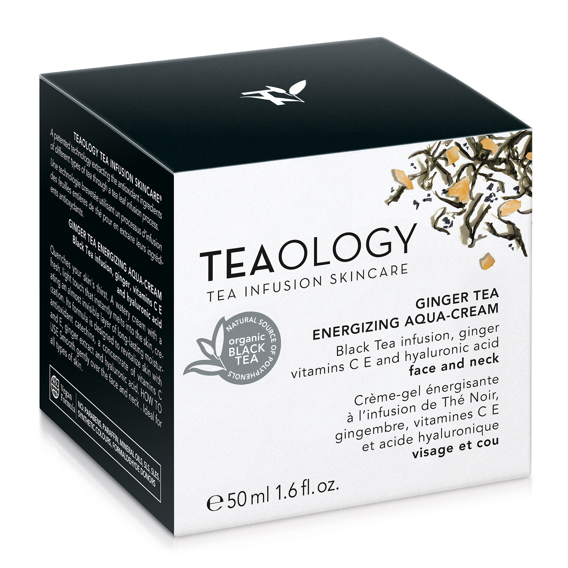 Teaology Ginger Tea Energizing Aqua-Cream 50 ml, Bianco, large