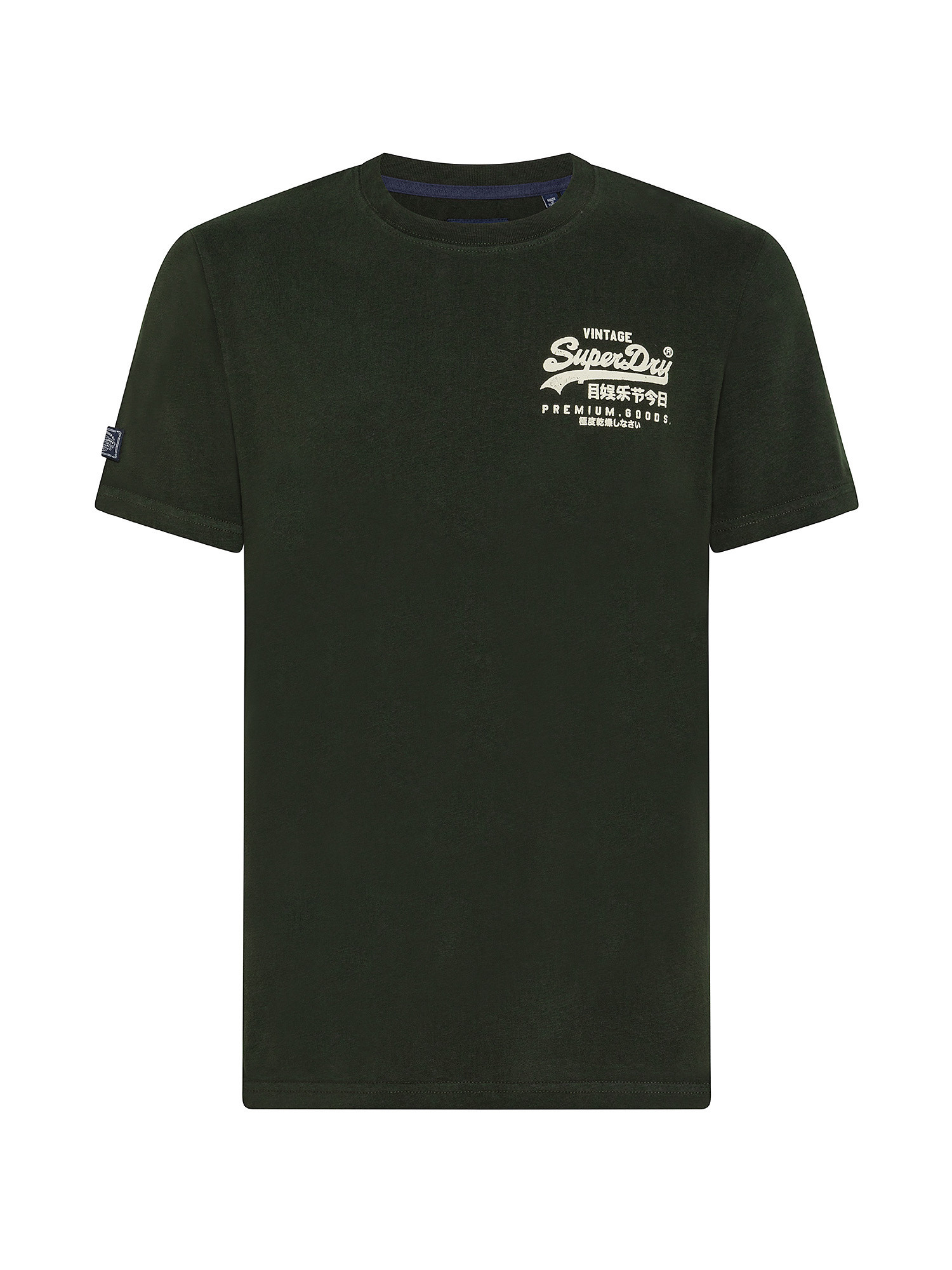 T-shirt con logo vintage, Verde oliva, large image number 0