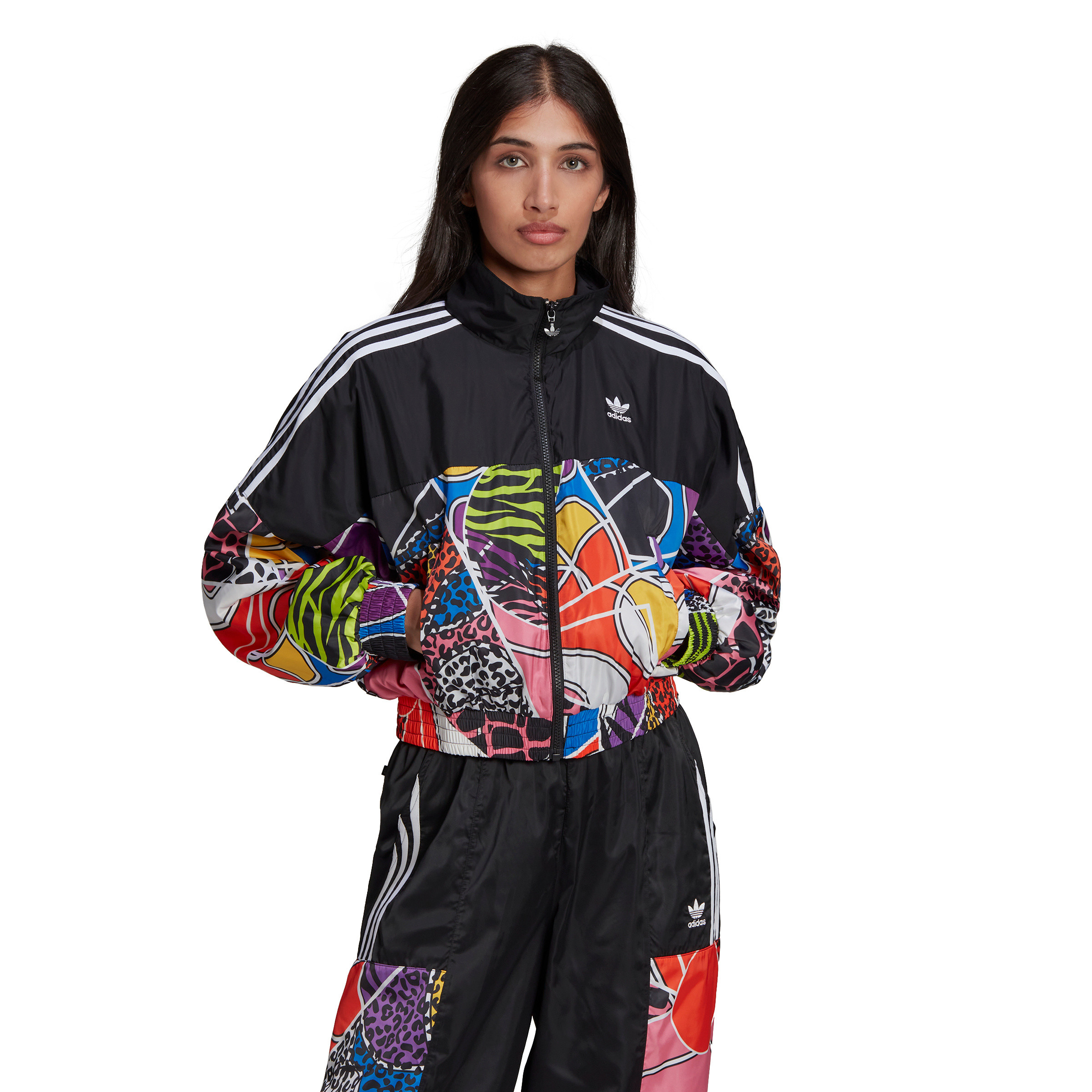 Adicolor jacket with zip, Black, large image number 1