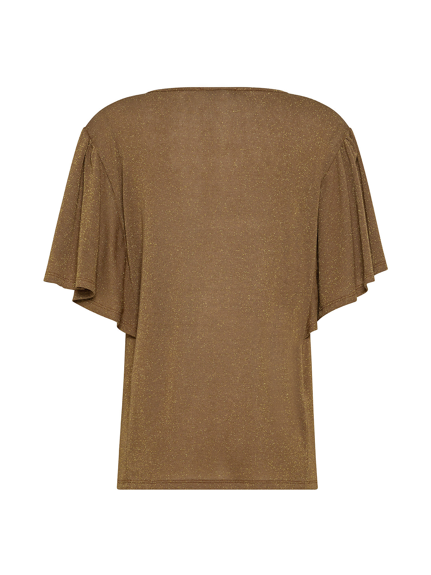 Bat sleeve T-shirt, Brown, large image number 1