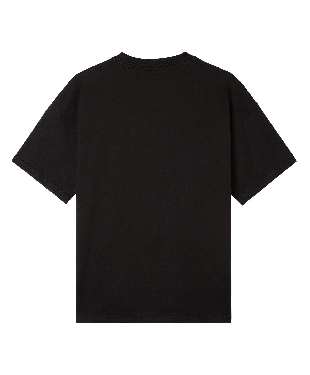 Funky - Crew-neck T-shirt with oval logo, Black, large image number 1
