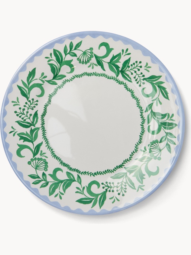 Melamine dinner plate with flower detail - Discounted price