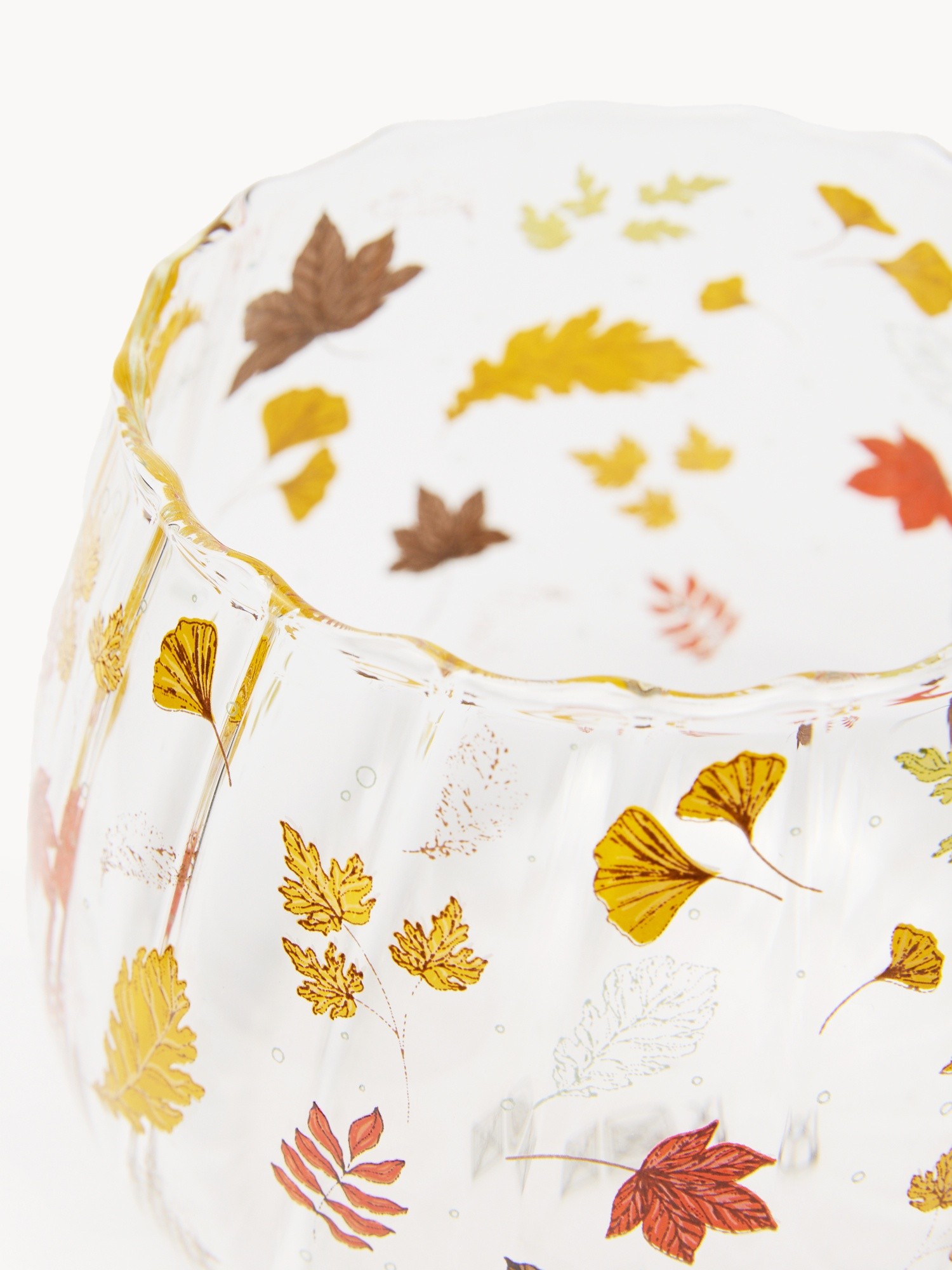 Autumn glass mug, Transparent, large image number 1