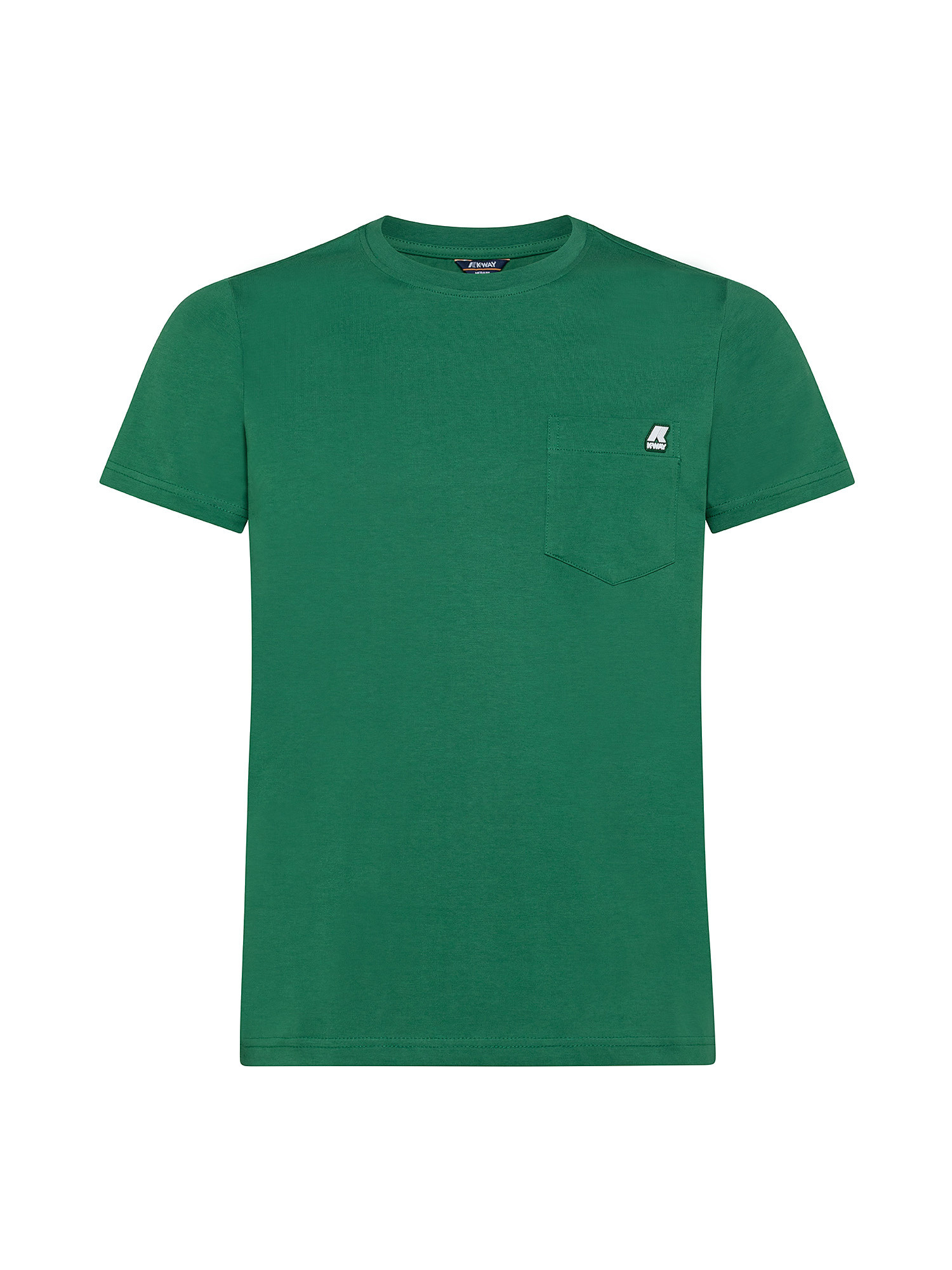 T-shirt slim fit, Verde scuro, large image number 0
