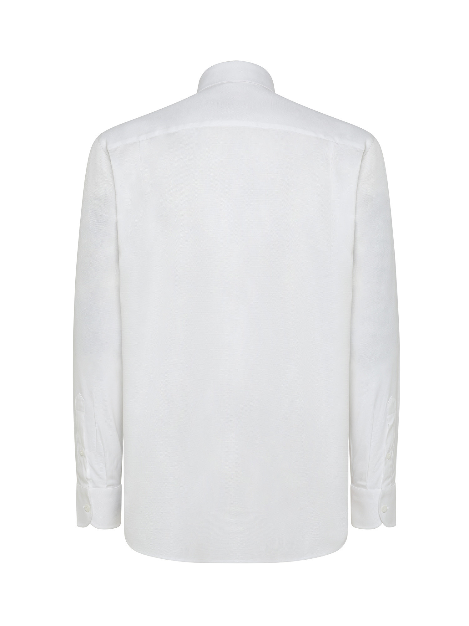 Luca D'Altieri - Camicia regular fit in puro cotone, Bianco, large image number 1