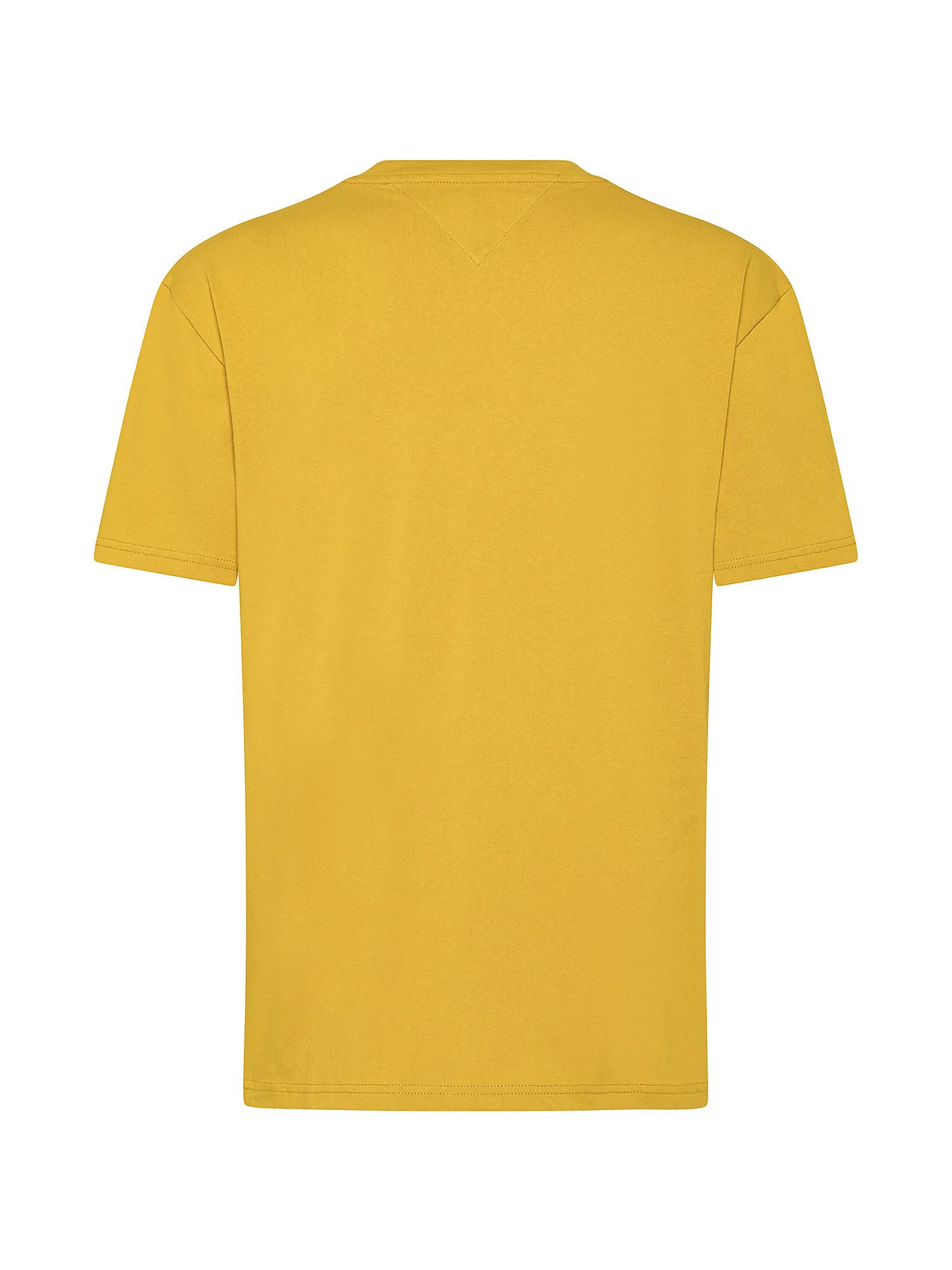 Tommy Jeans - Crewneck T-shirt with logo, Yellow, large image number 1
