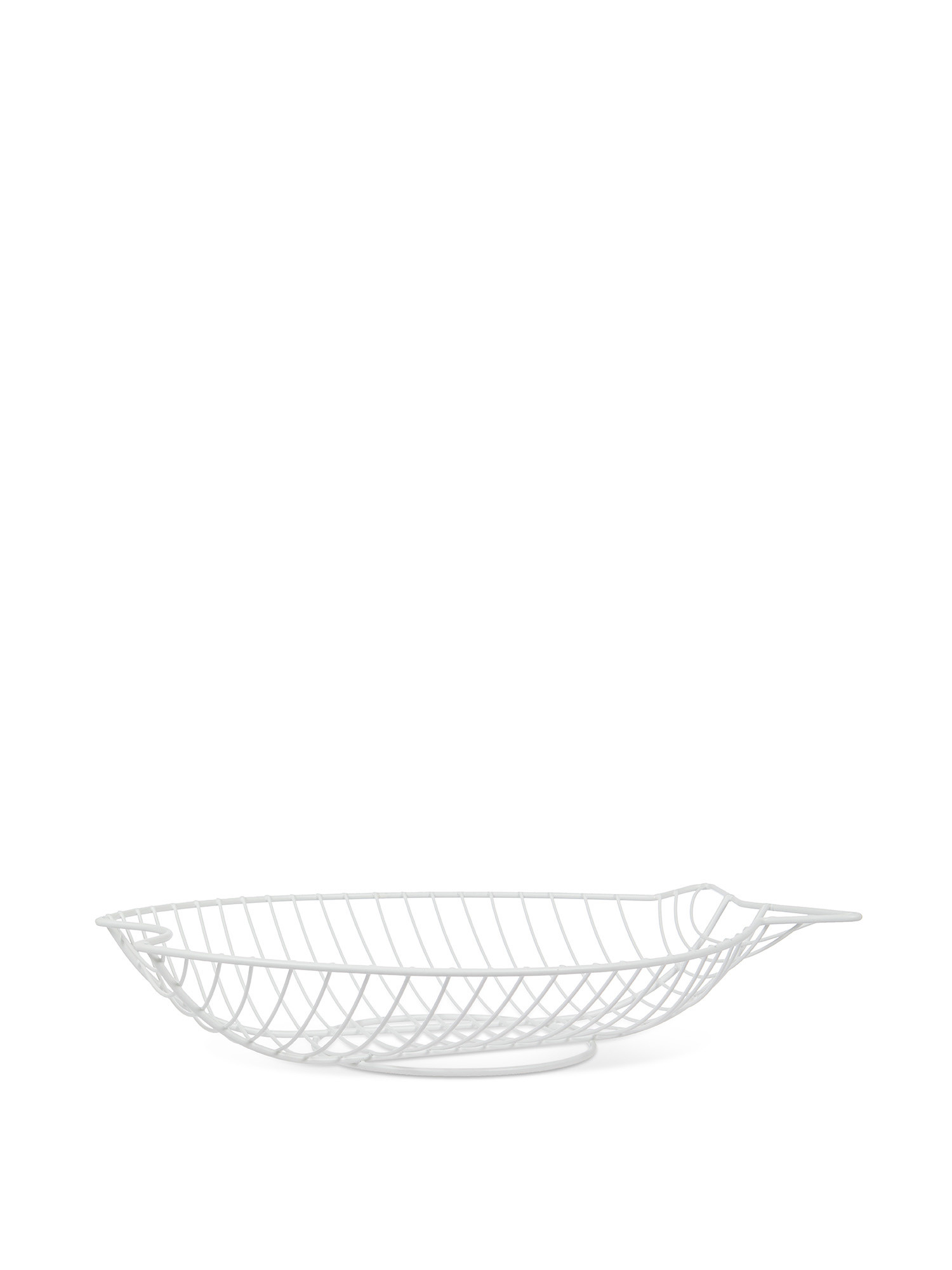 White wire basket, White, large image number 0