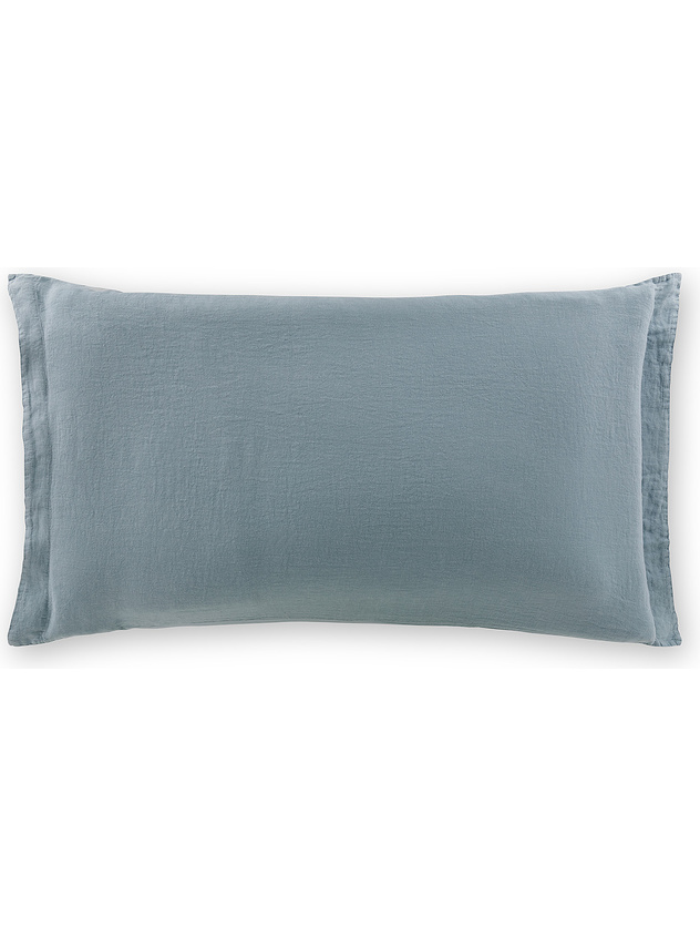 Zefiro plain color linen and cotton pillowcase