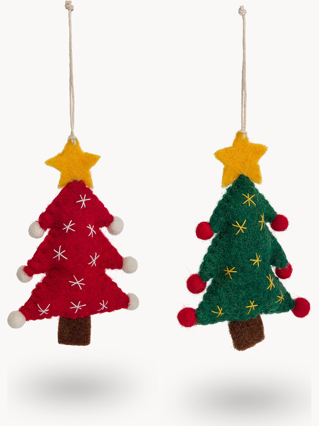 Felt tree decoration