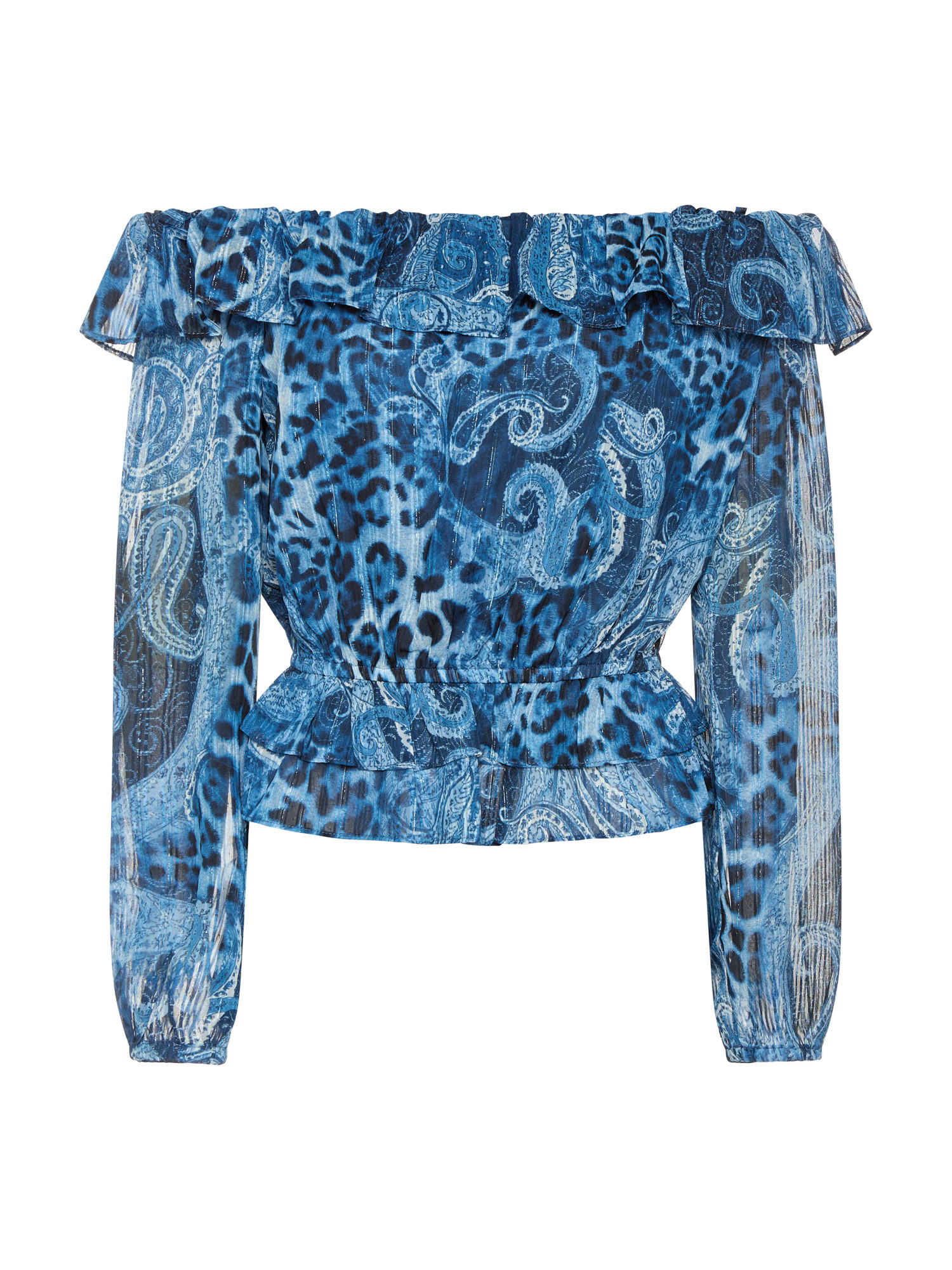 Guess - Paisley print blouse, Blue Dark, large image number 0