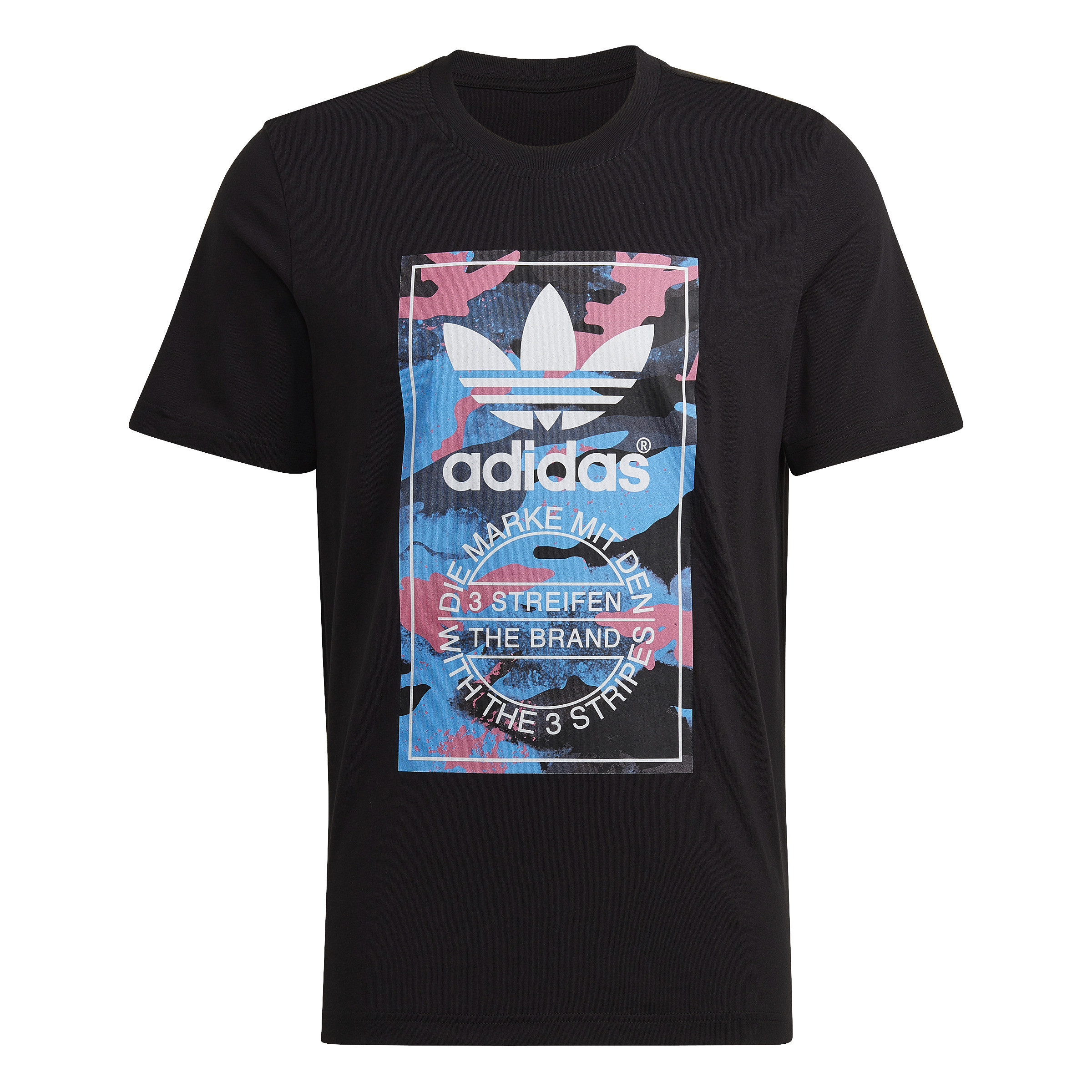 Adidas - Graphic Camo T-shirt, Black, large image number 0