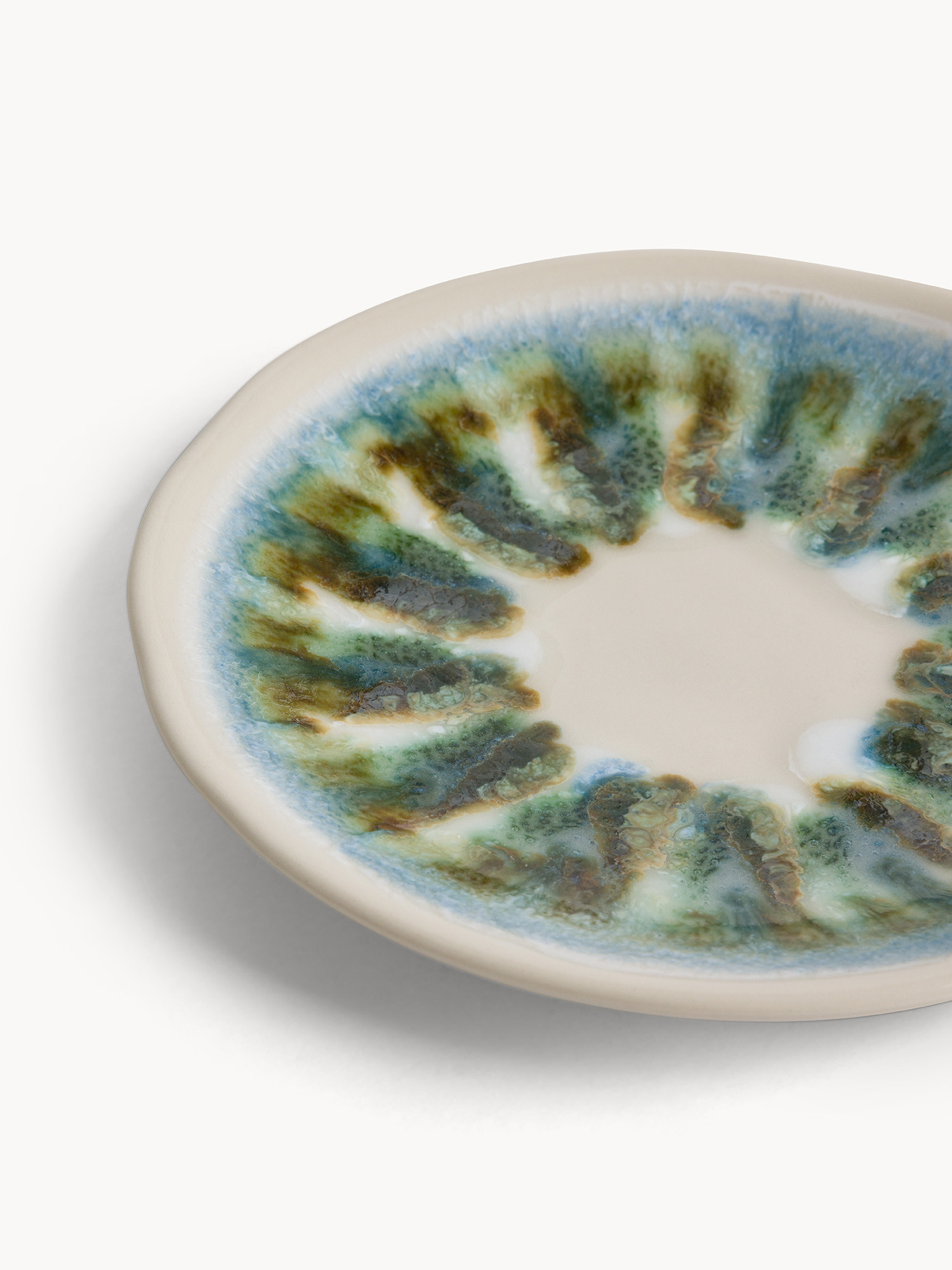 Cotton ceramic bread plates, Multicolor, large image number 1
