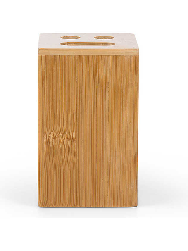 Bamboo toothbrush holder