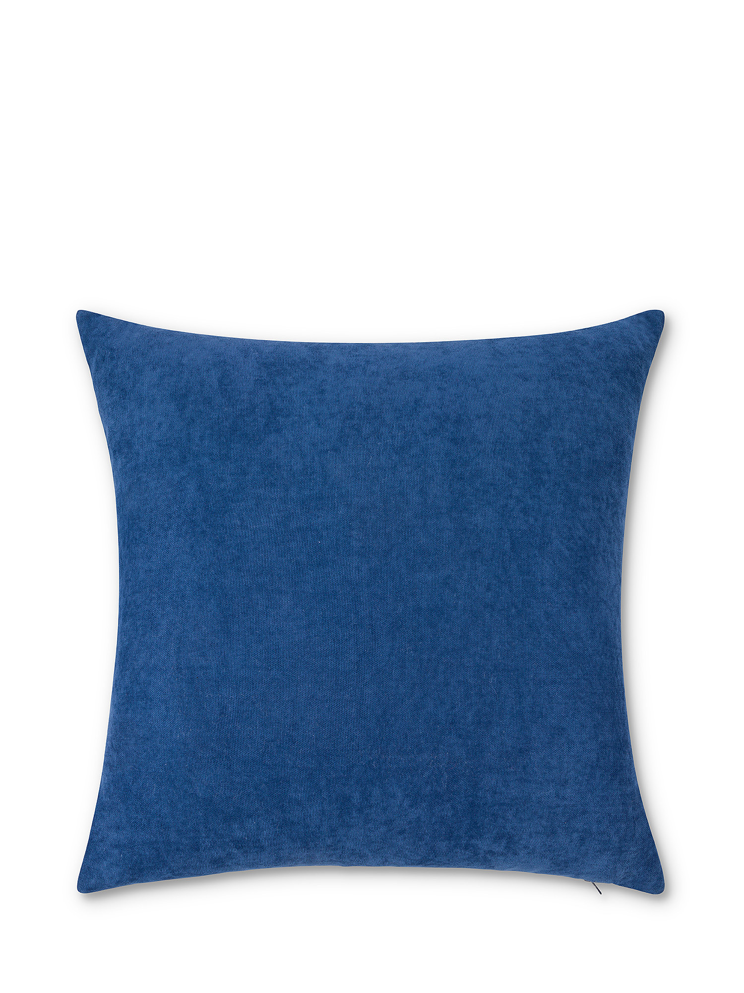 Cuscino tessuto motivo a righe 45x45cm, Blu, large image number 1