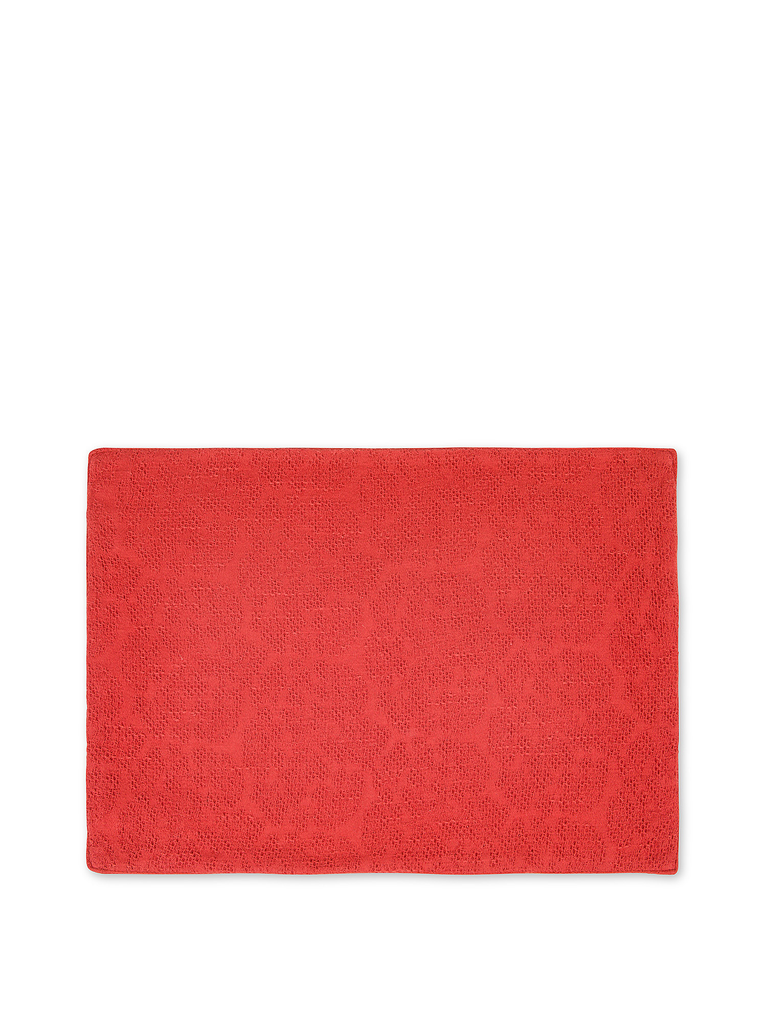 Pure cotton honeycomb placemat, Red, large image number 0