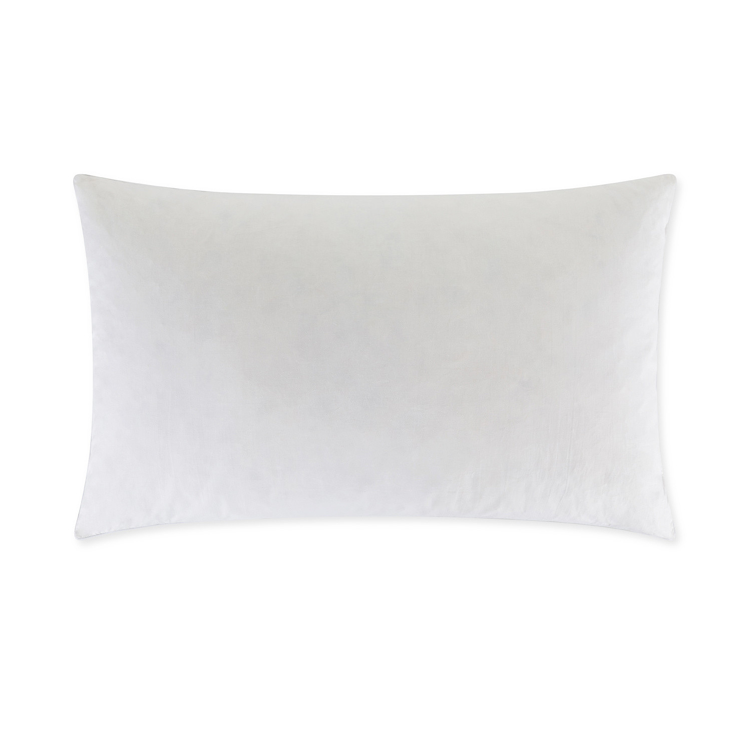 Cotton pillow with feather padding, White, large image number 0