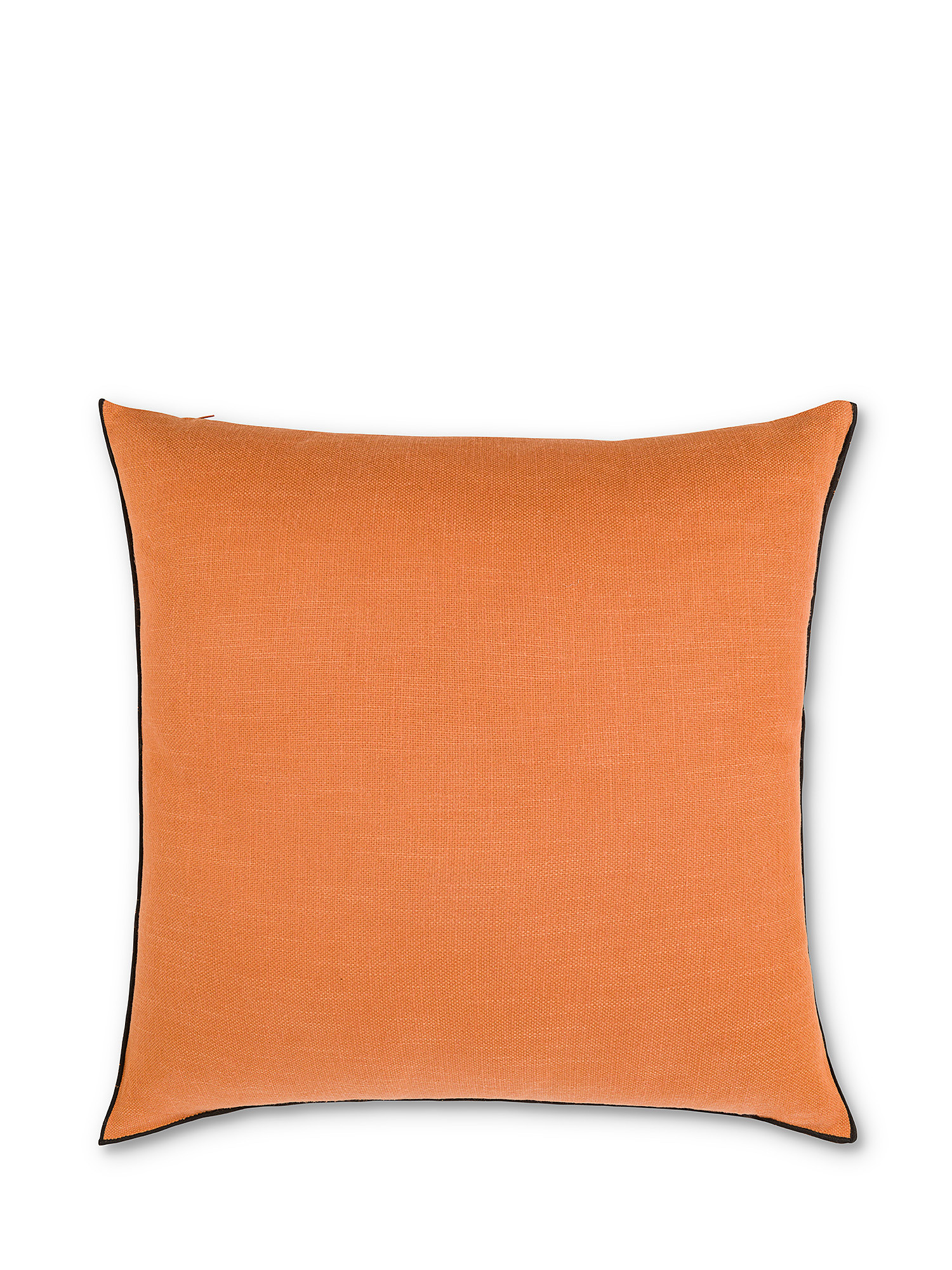 Cuscino tessuto tinta unita 50x50cm, Arancione chiaro, large image number 1