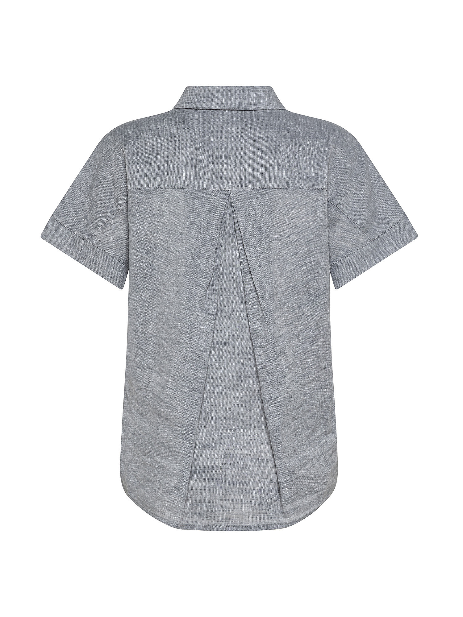 Shirt SL in linen blend, Light Grey, large image number 1