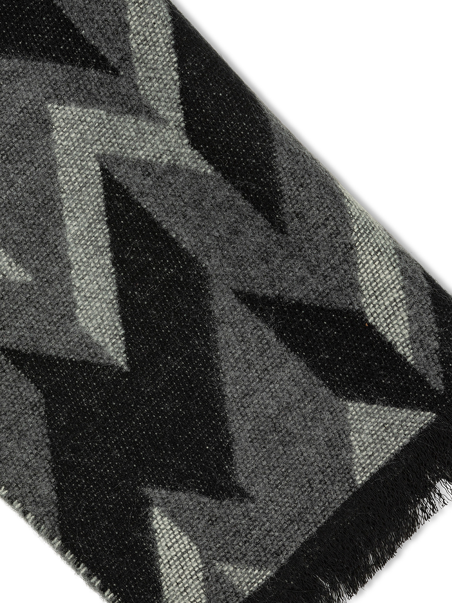 Stole with zigzag pattern, Grey, large image number 1