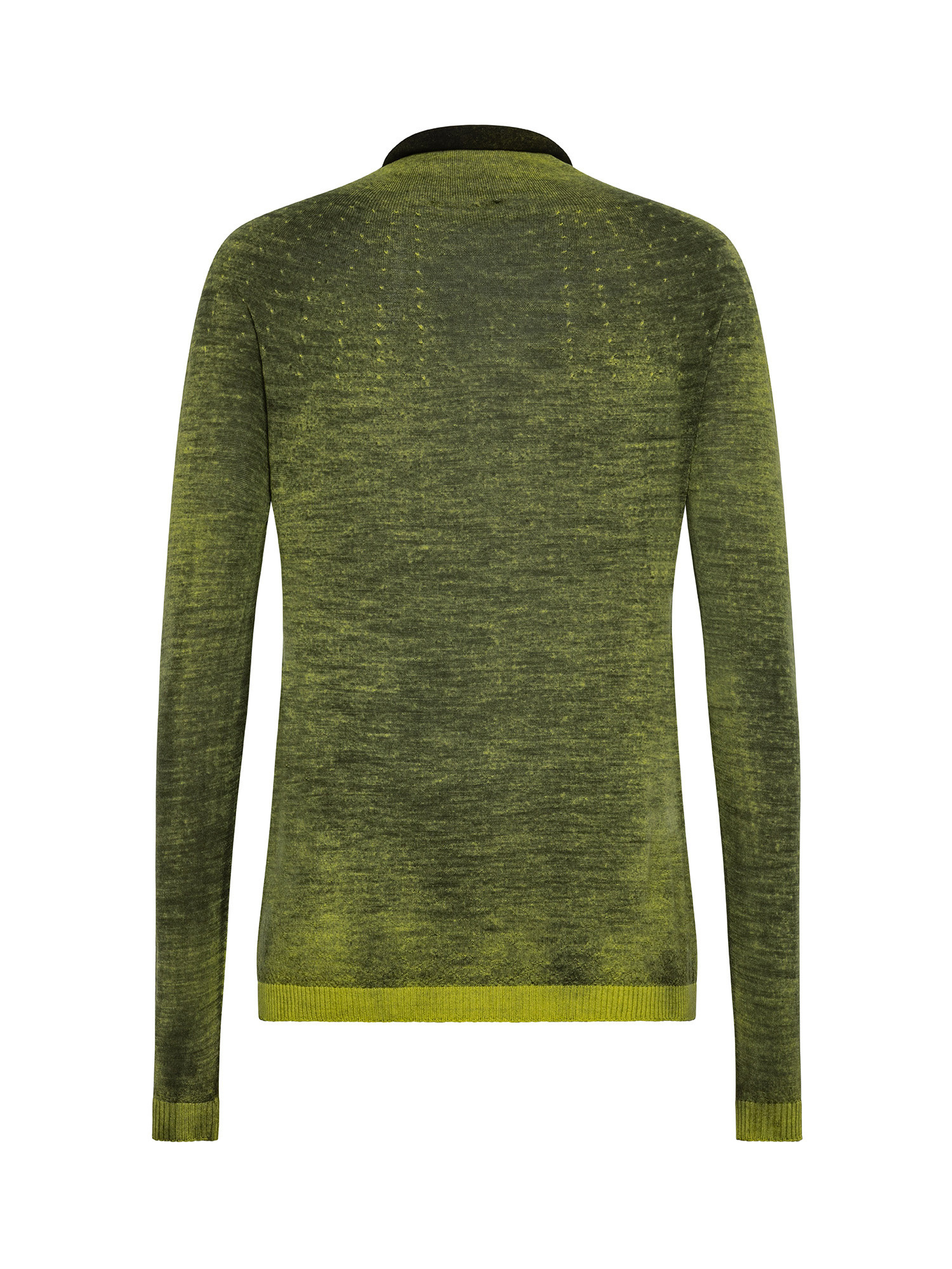 K Collection - Extra fine wool sweater, Green, large image number 1