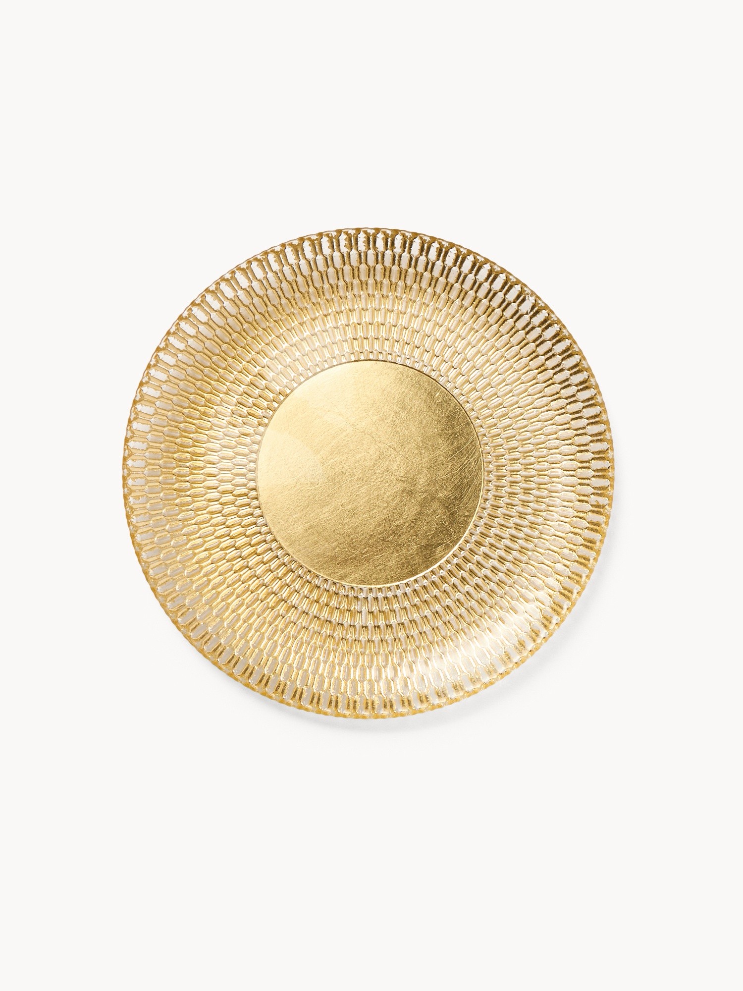 Fabric-glass fruit plate, Gold, large image number 0