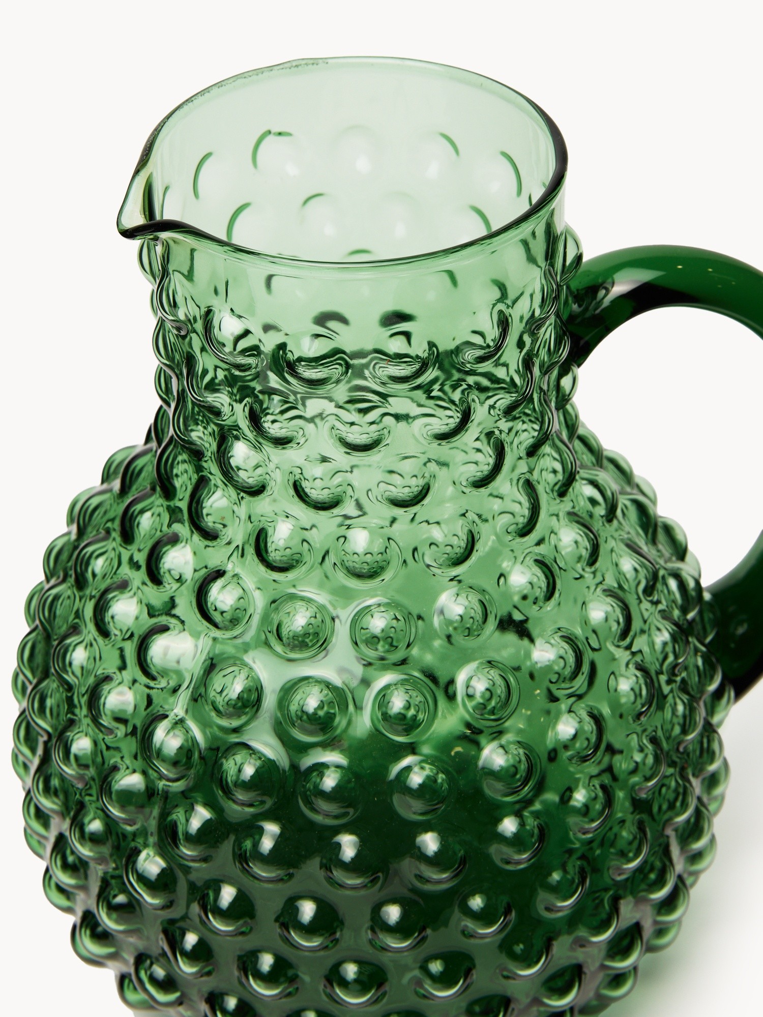 Blue retro-effect carafe, Green, large image number 1