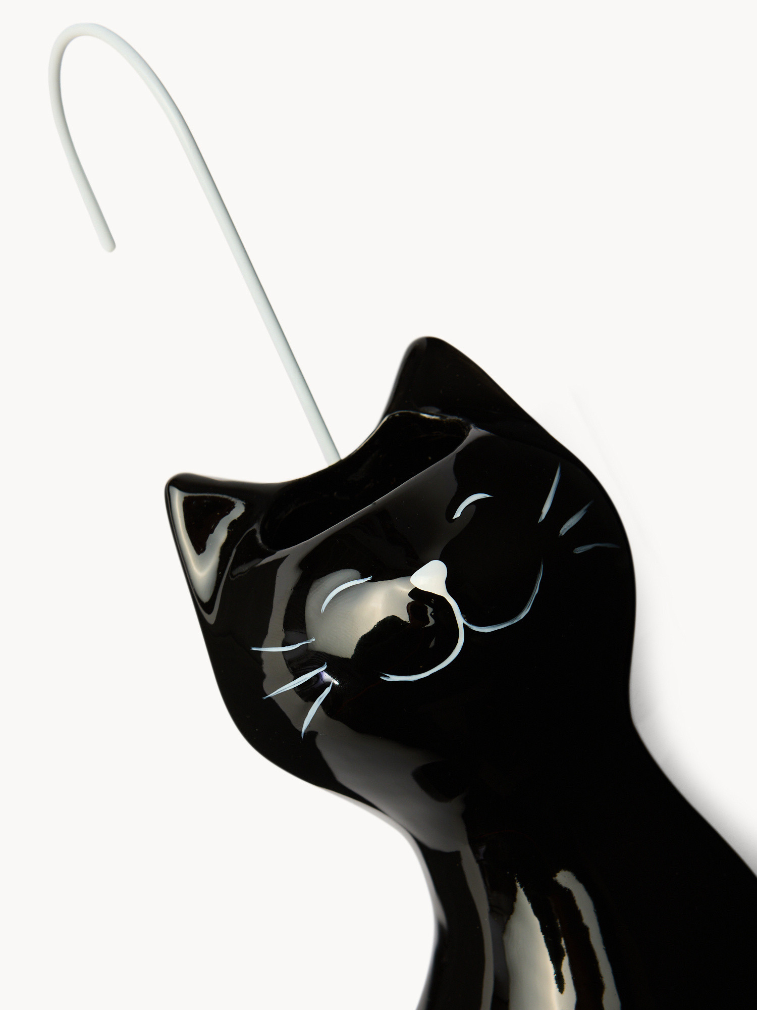 Umidificatore in ceramica a gattino, Nero, large image number 1