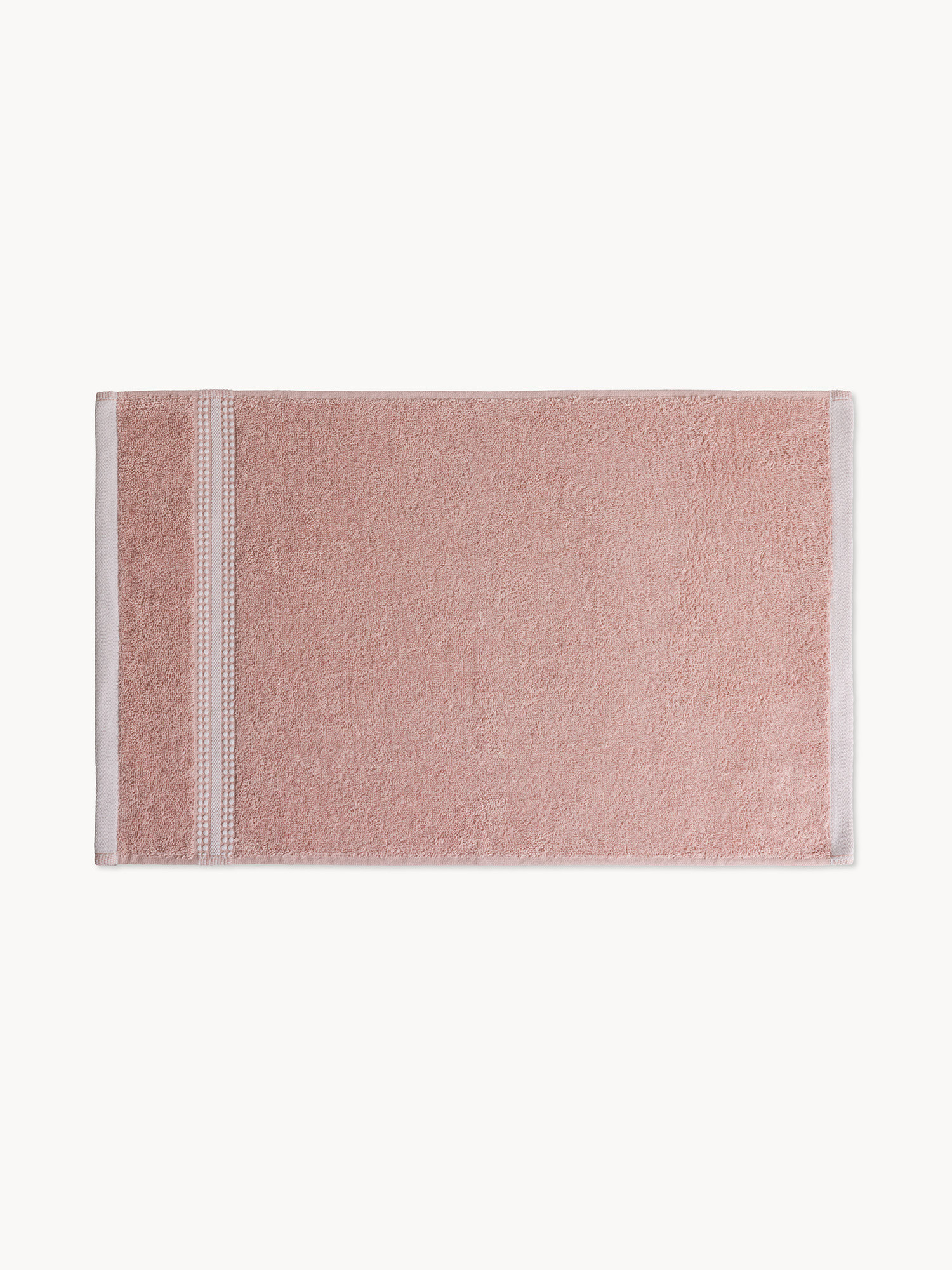 Set of 3 pure cotton towels with a polka dot pattern, Pink, large image number 1