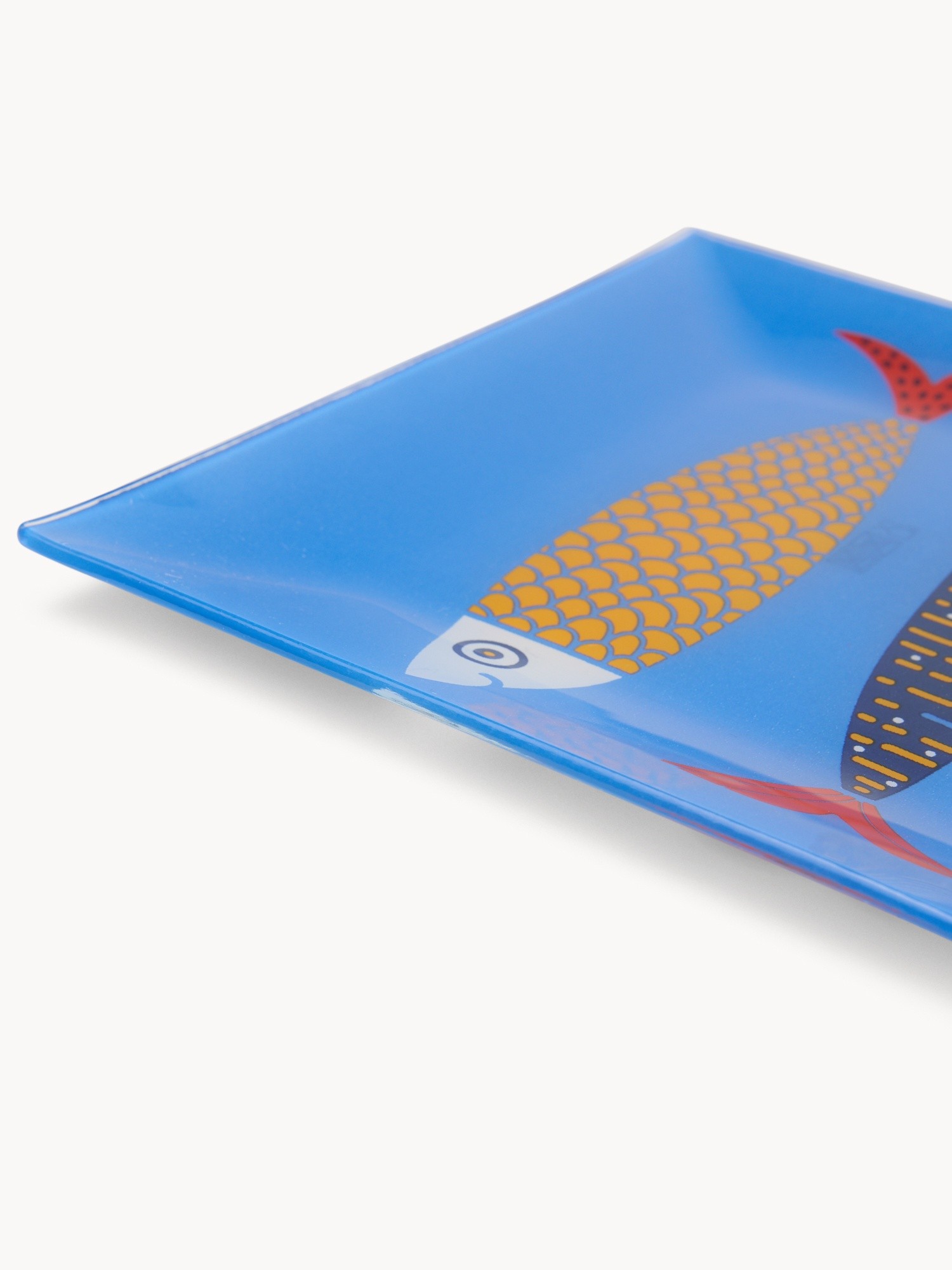 Glass plate with fish decoration - Introductory price, Multicolor, large image number 1