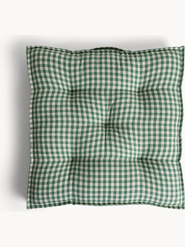 Mattress cushion 50x50 cm in yarn-dyed cotton