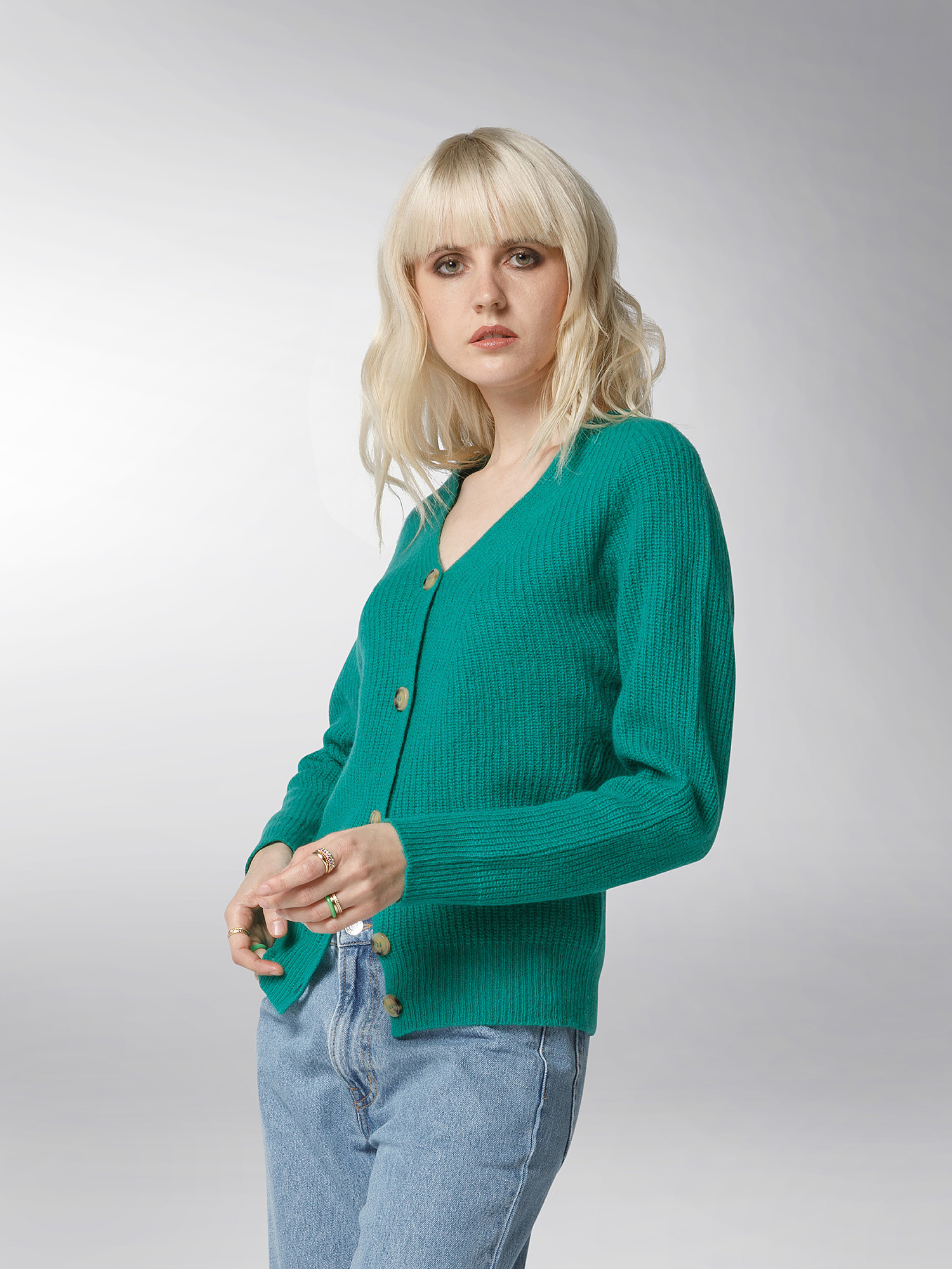 K Collection - Cardigan, Green, large image number 2