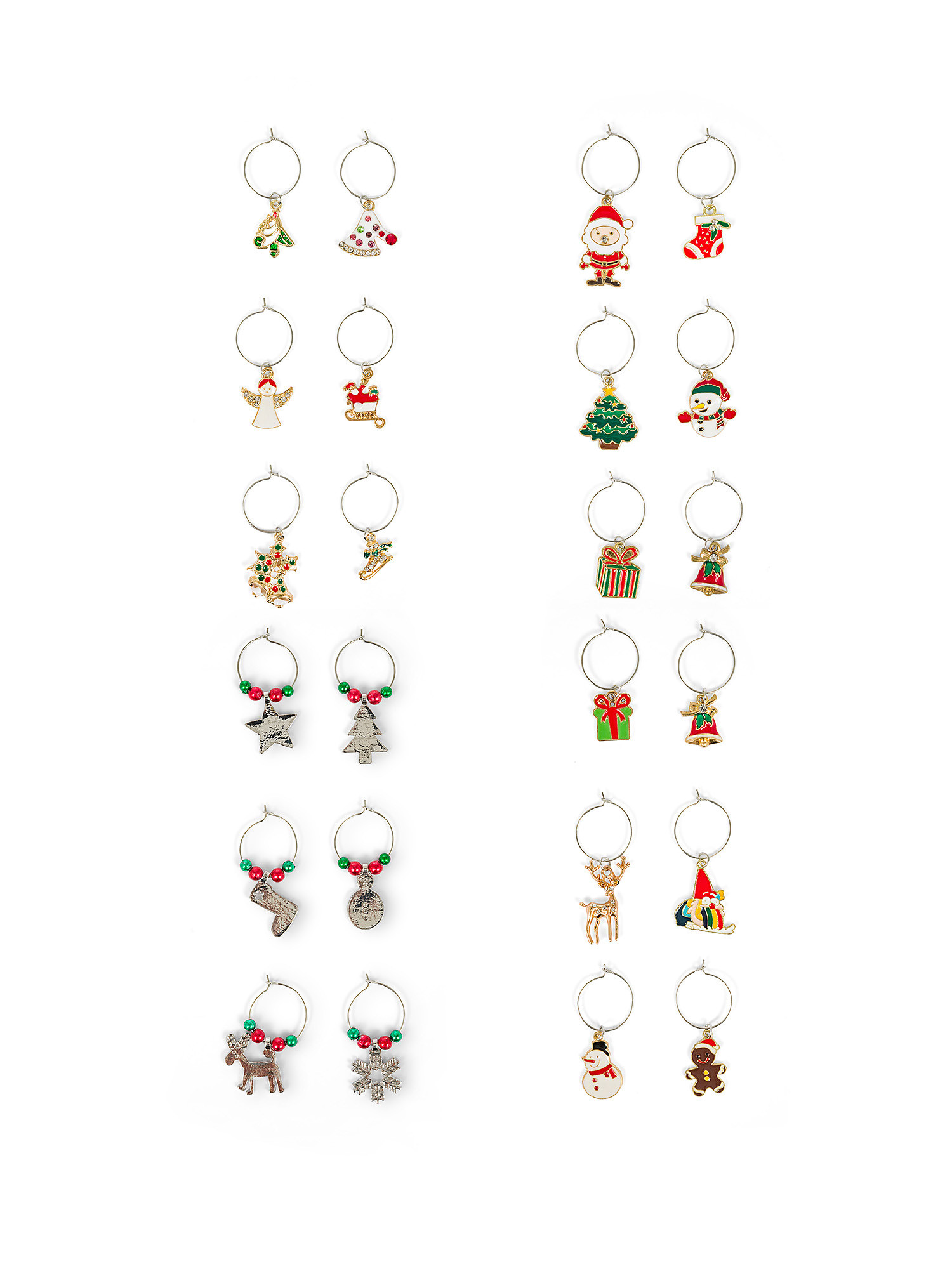 Set 6 wine charms., Multicolor, large image number 0