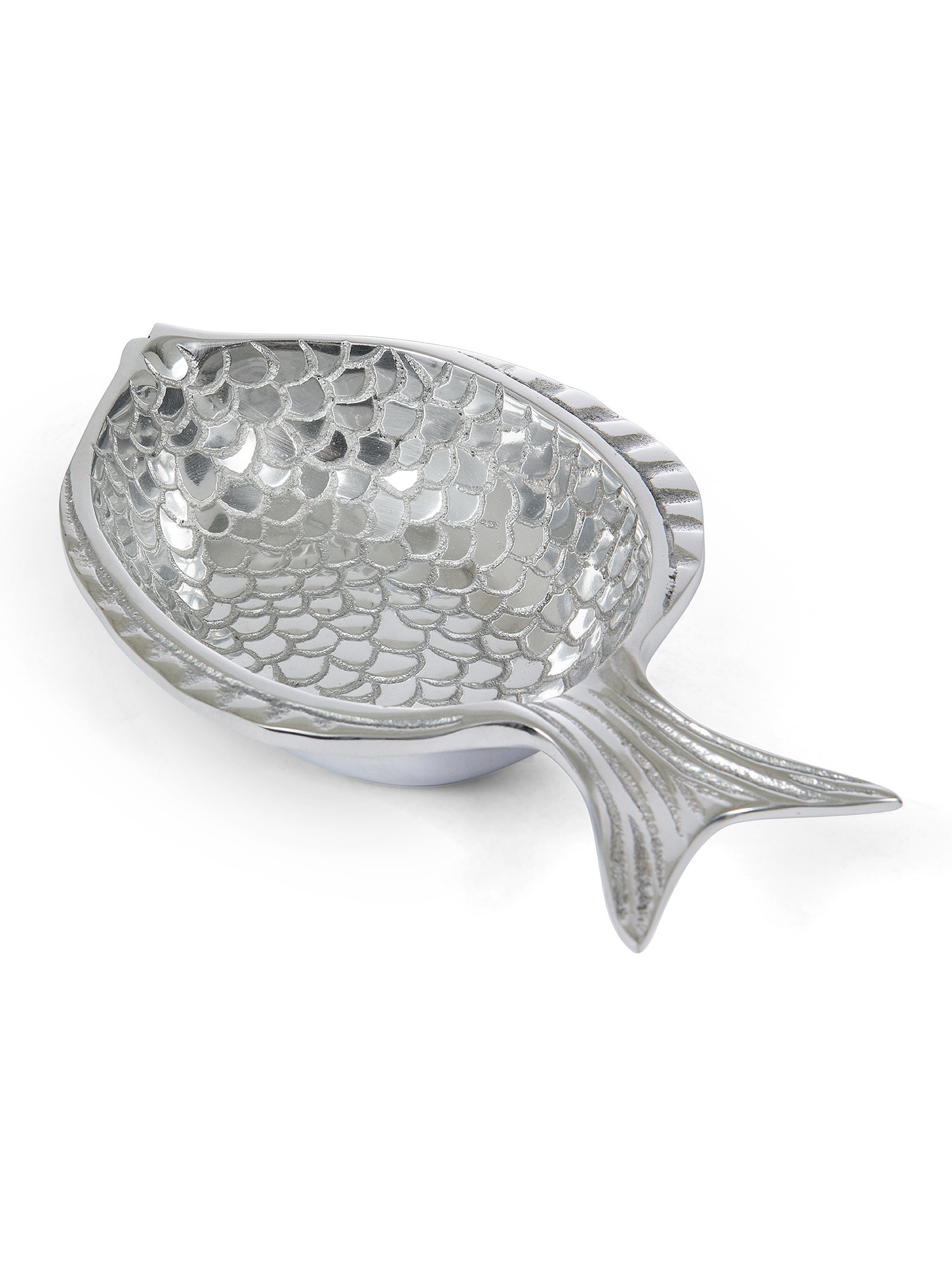 Coppetta pesce alluminio, Grigio argento, large image number 1