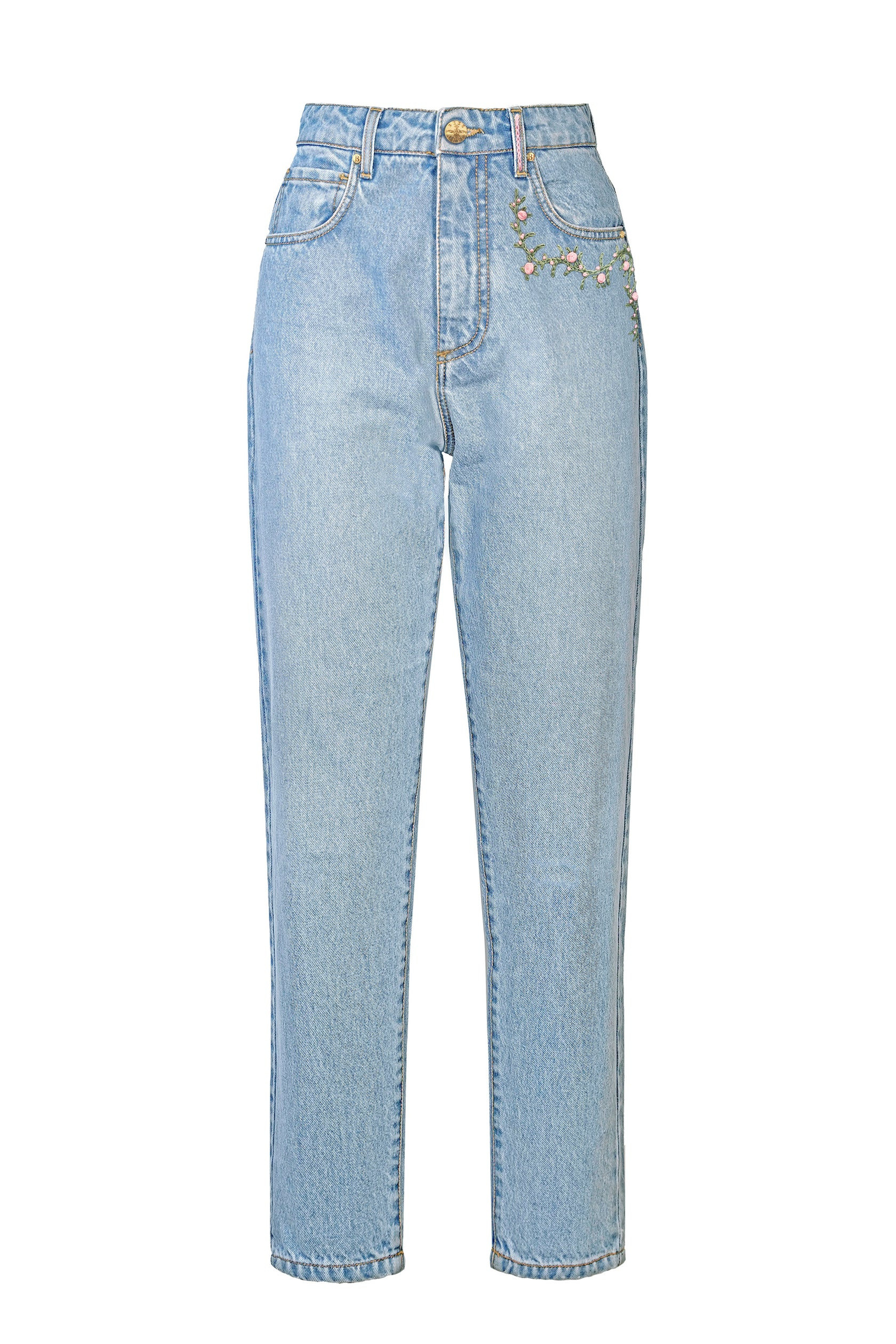 Bees - Kelly Flower Jeans, Denim, large image number 0