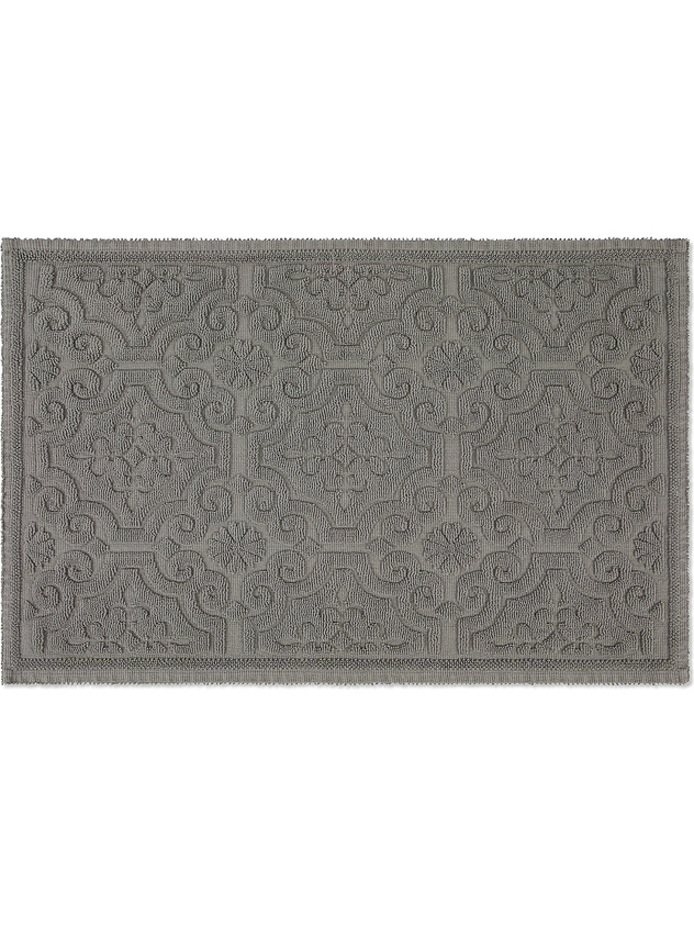 Zefiro solid color cotton shower mat