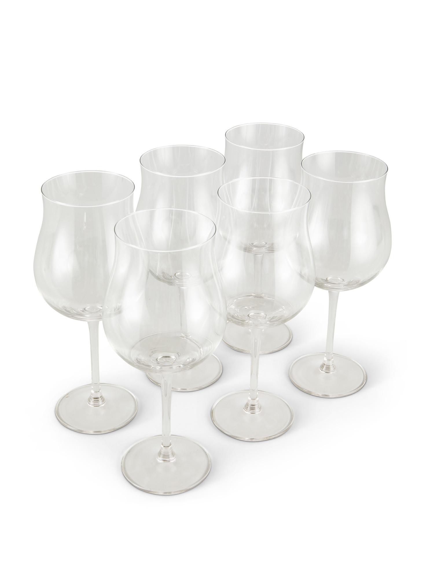 Set of 6 wine glasses 64cl, Transparent, large image number 0