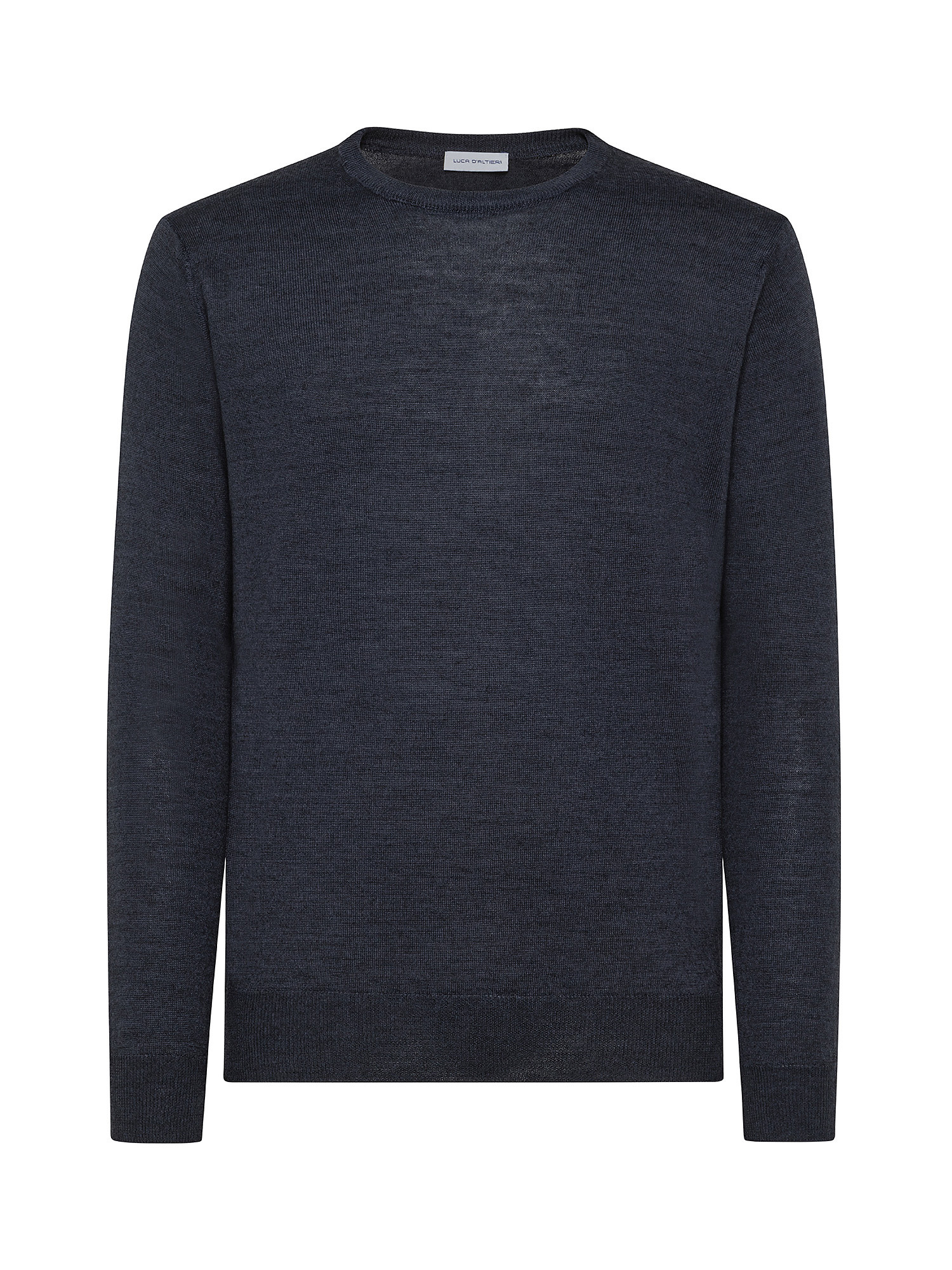 Merino Blend crewneck sweater - Machine washable, Blue, large image number 0