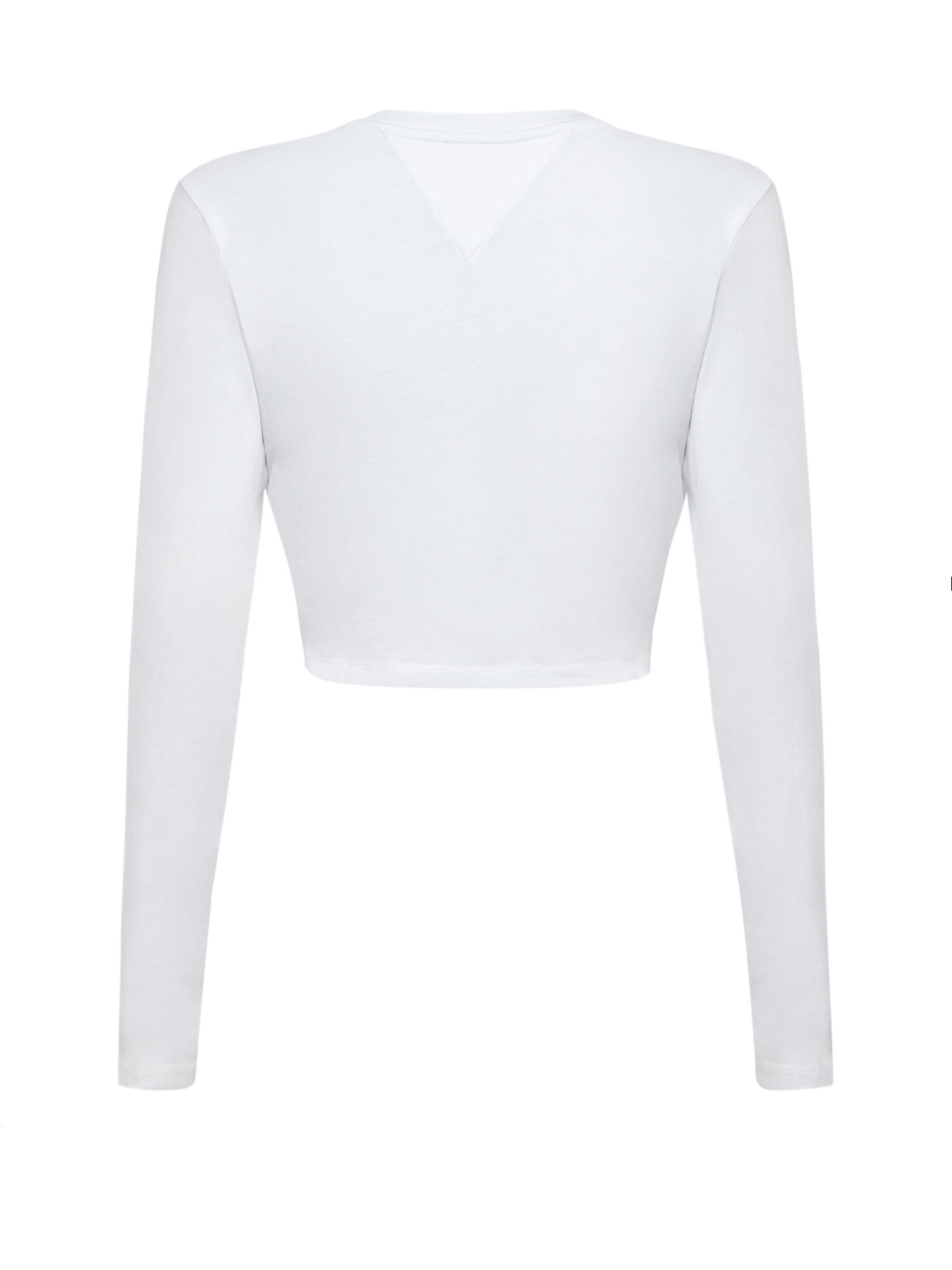 Tommy Jeans - Cotton crop top with logo, White, large image number 1