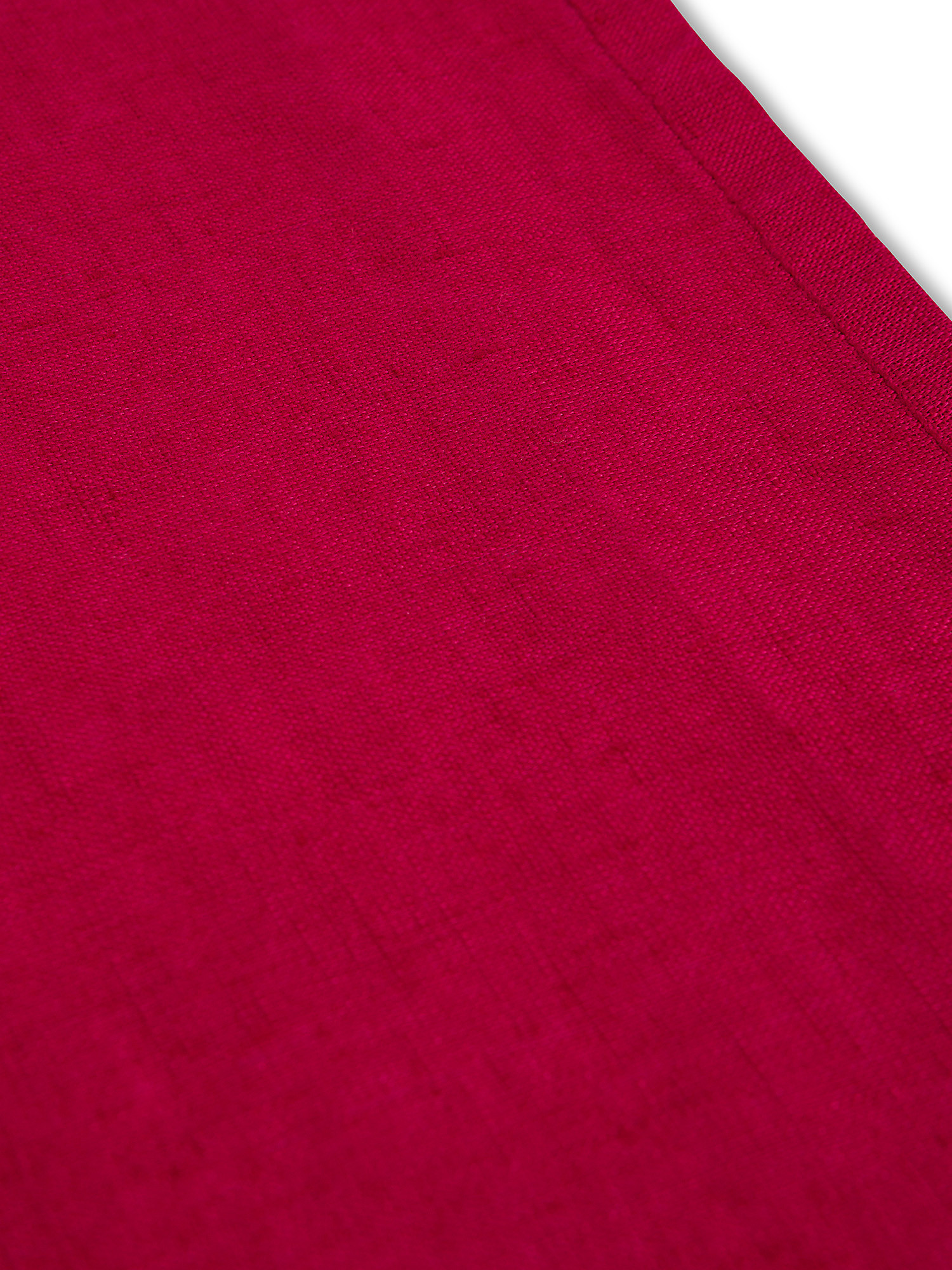 Solid color pure linen runner, Cherry Red, large image number 1