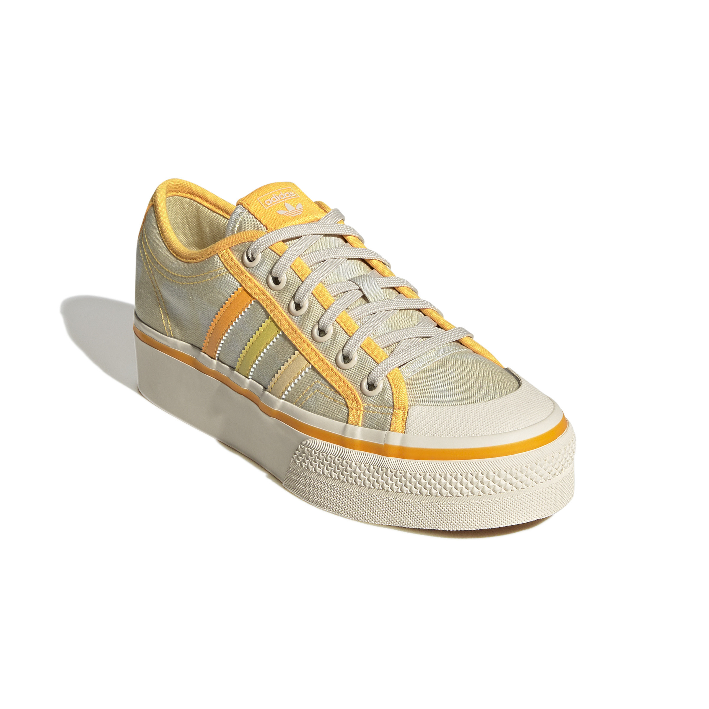 Adidas - Nizza Platform Shoes, Yellow, large image number 4