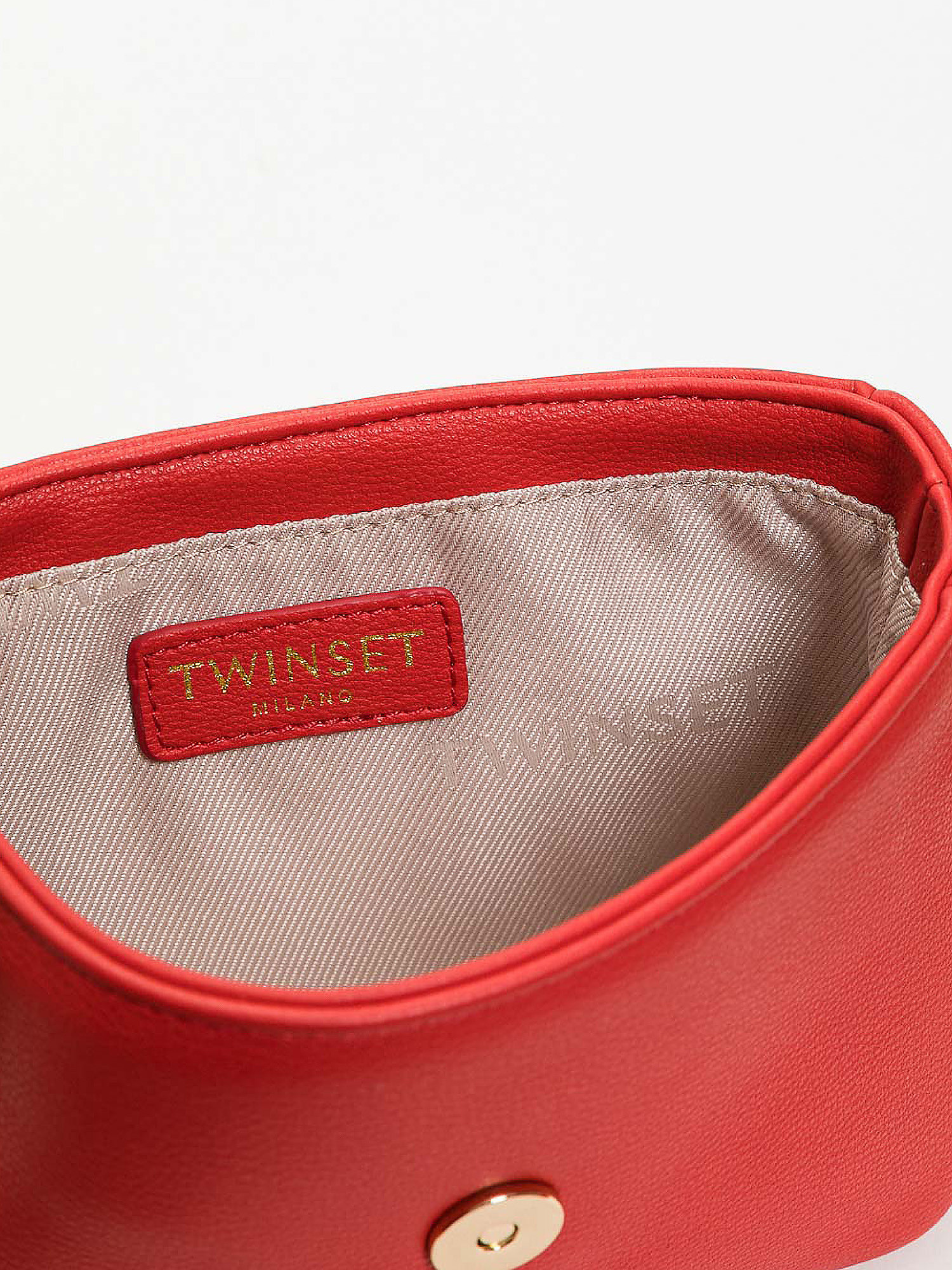 Mini bag a tracolla con portamonete, Rosso, large image number 3