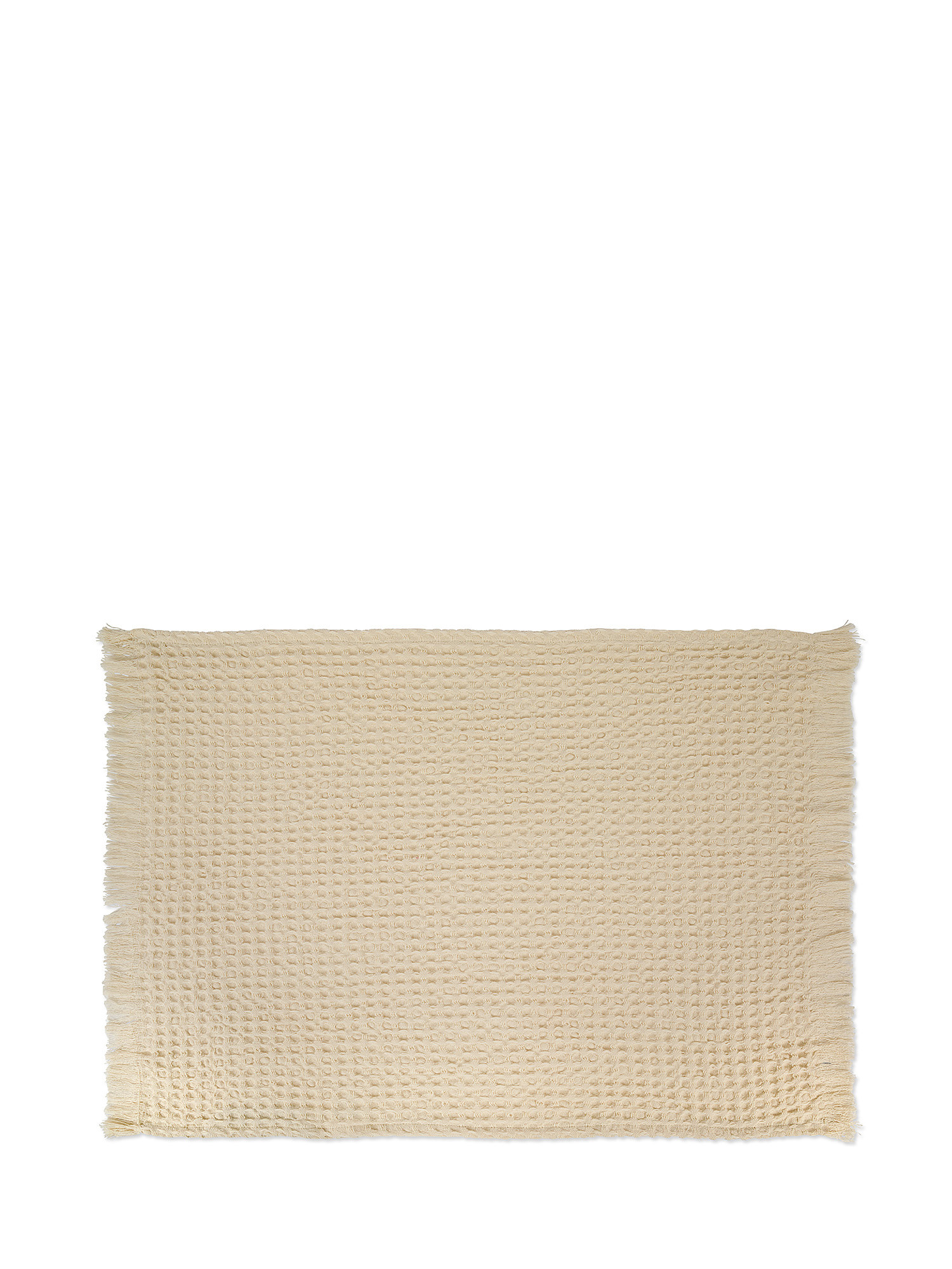 Thermae honeycomb cotton towel, Beige, large image number 1